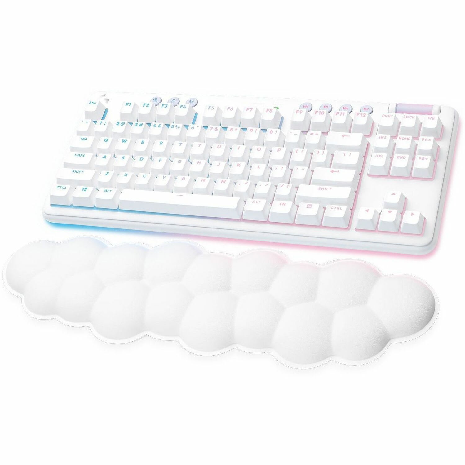 Logitech G715 Wireless Mechanical Gaming Keyboard withTactile Switches (GX Brown), and Keyboard Palm Rest - 920010453