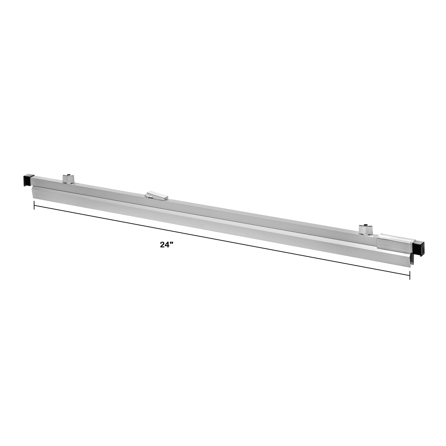 Alpine Aluminum AdirOffice 24in Hanging Clamps, 2-9/16in x 25-13/16in, Silver, Pack Of 6 Clamps