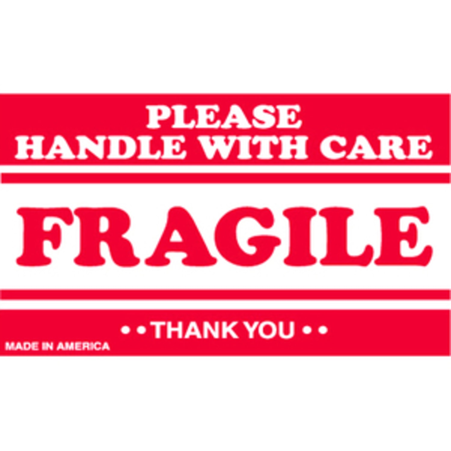 Tape Logic Preprinted Shipping Labels, SCL536, "Please Handle With Care Fragile Thank You," 3in x 5in, Red/White, Pack Of 500 - Image 6