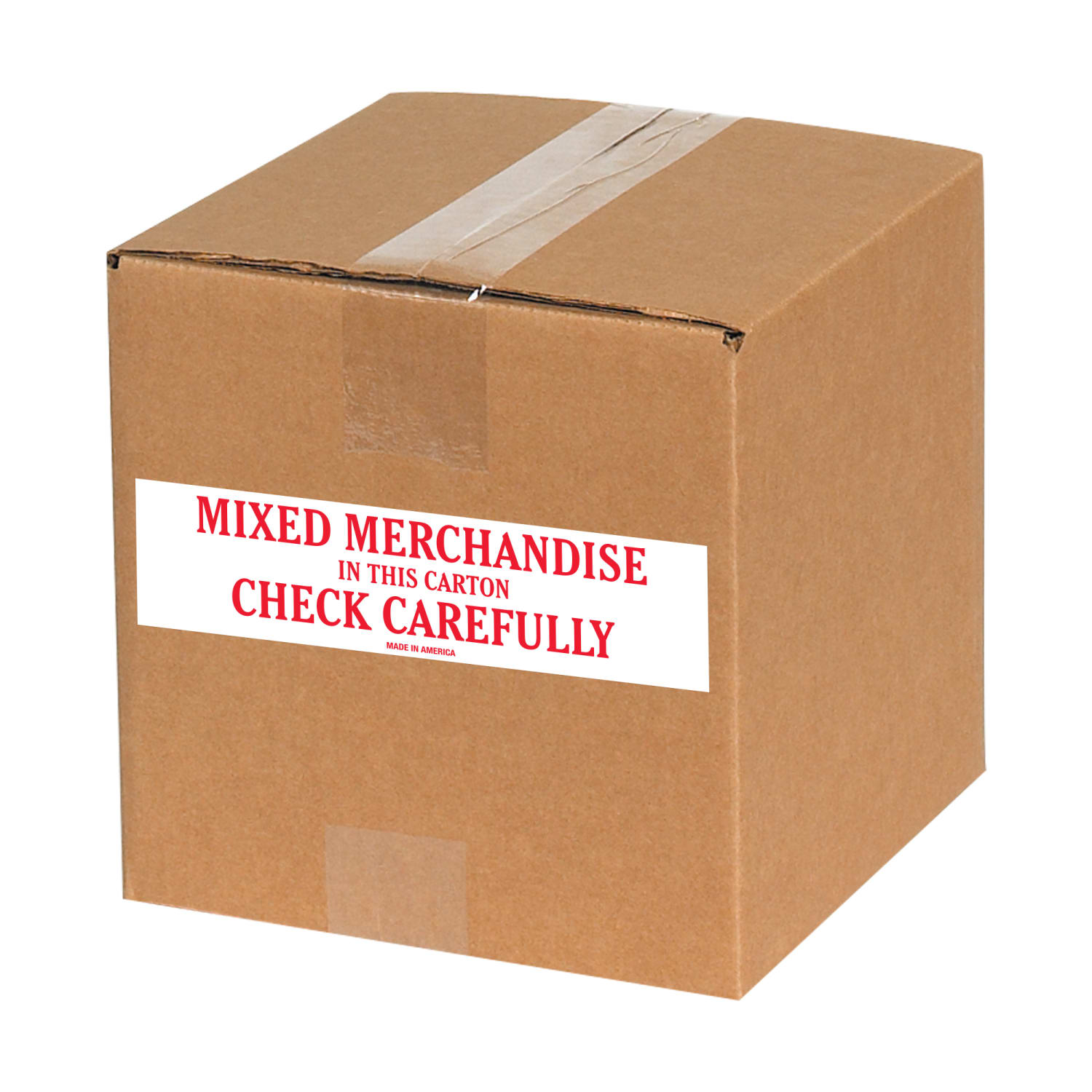 Tape Logic Preprinted Shipping Labels, SCL544, "Mixed Merchandise In This Carton Check Carefully," 2in x 6in, Red/White, Pack Of 500 - Image 3