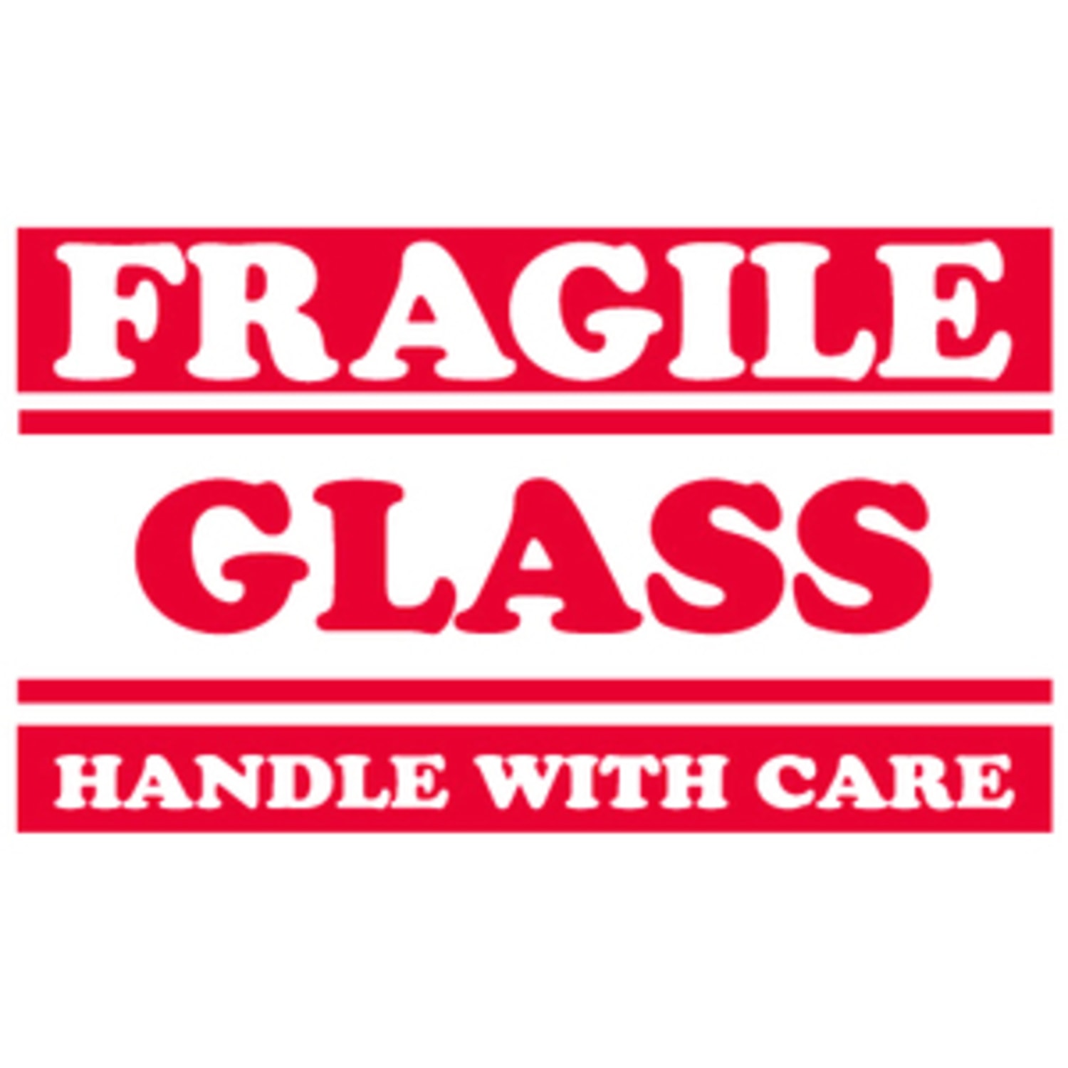 Tape Logic Preprinted Shipping Labels, SCL547, "Fragile Glass Handle With Care," 3in x 5in, Red/White, Pack Of 500 - Image 6