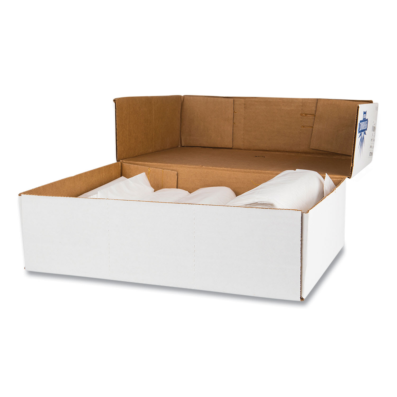 Inteplast Group High-Density Commercial Can Liner Value Pack, 60 gal, 14 mic, 38in x 58in, Clear, Interleaved Roll, 25 Bags/Roll, 8 Rolls/CT - Image 3