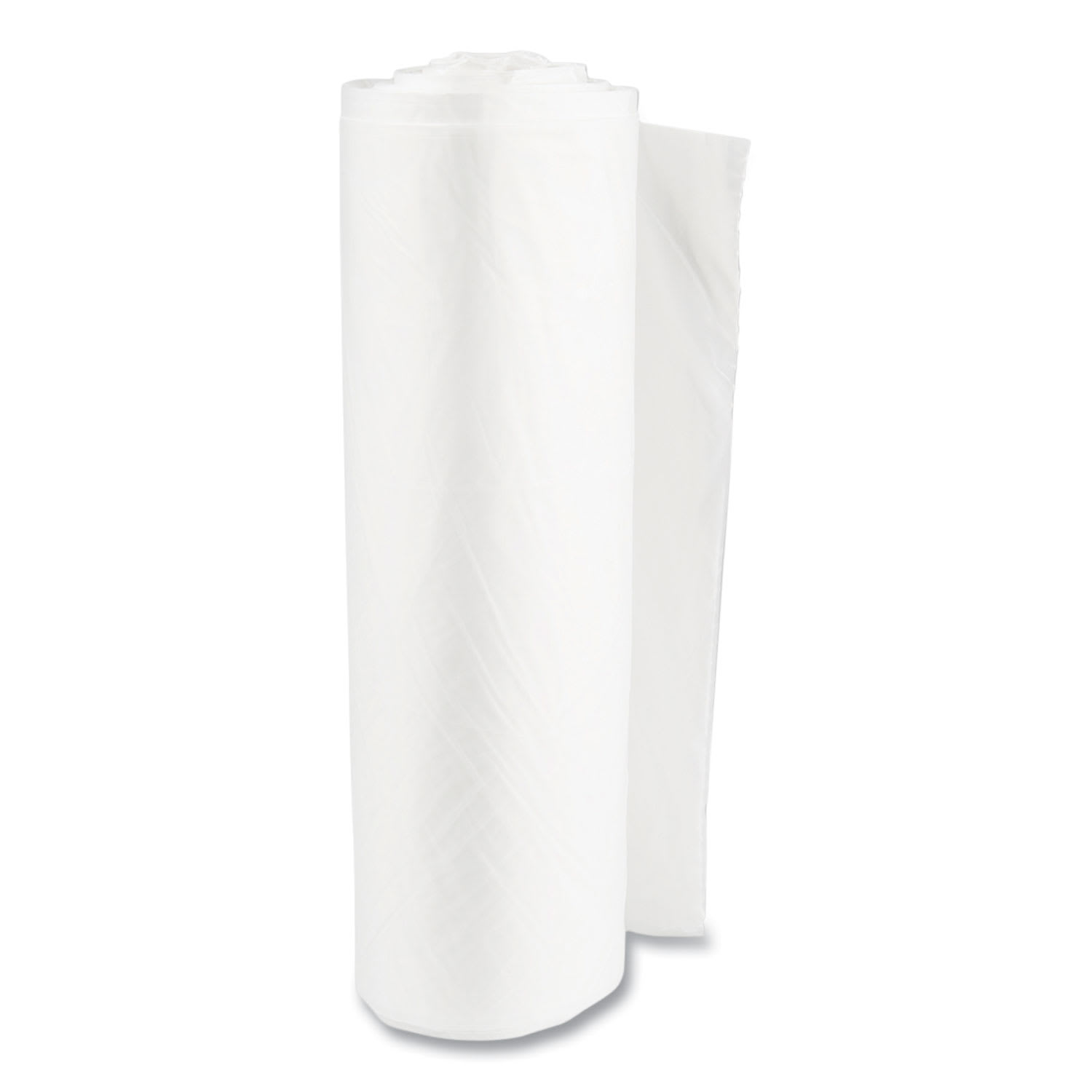 Inteplast Group High-Density Commercial Can Liner Value Pack, 60 gal, 14 mic, 38in x 58in, Clear, Interleaved Roll, 25 Bags/Roll, 8 Rolls/CT - Image 4