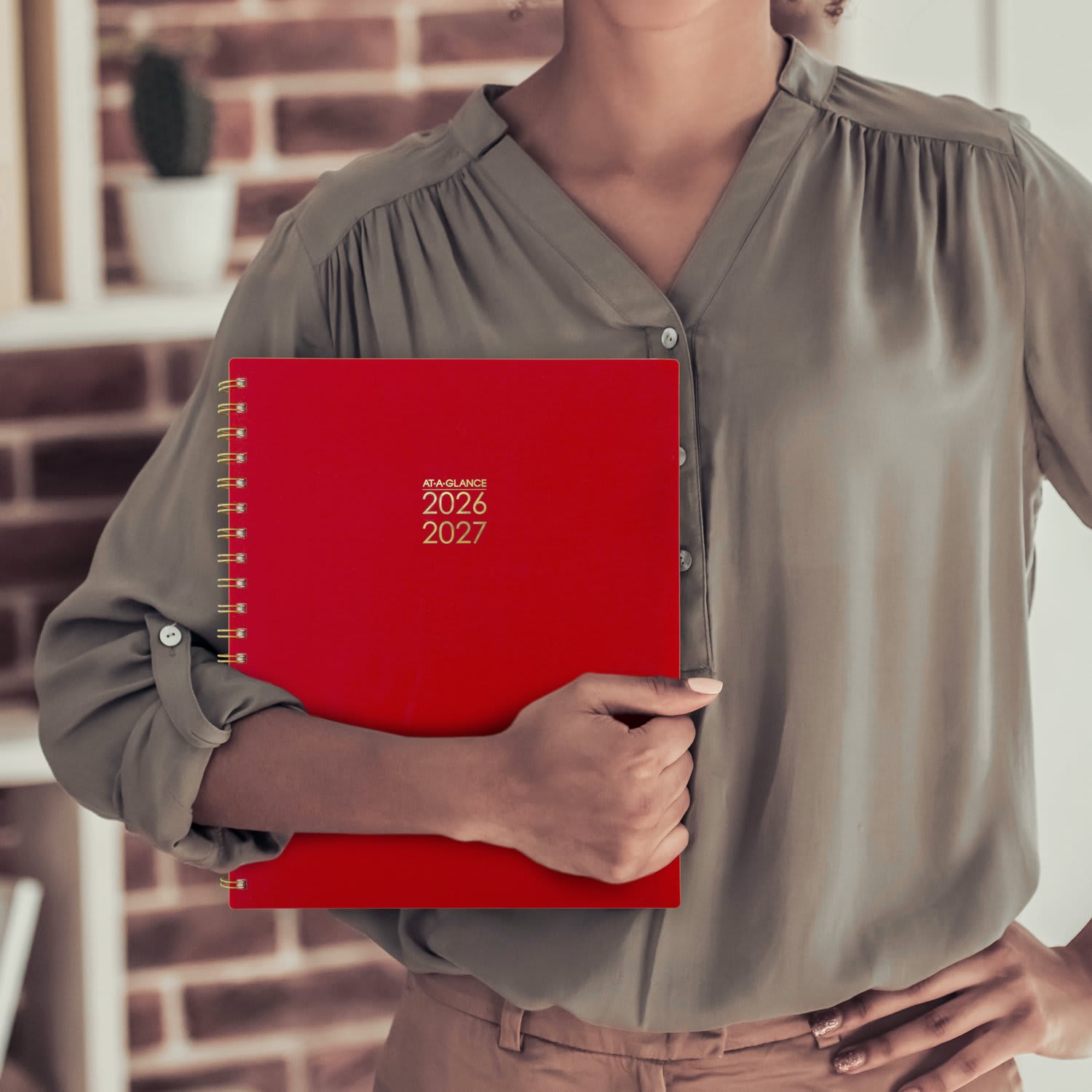 AT-A-GLANCE Harmony Academic 2026-2027 Weekly Monthly Planner, Scarlet, Large, 8 1/2in x 11in - Image 6