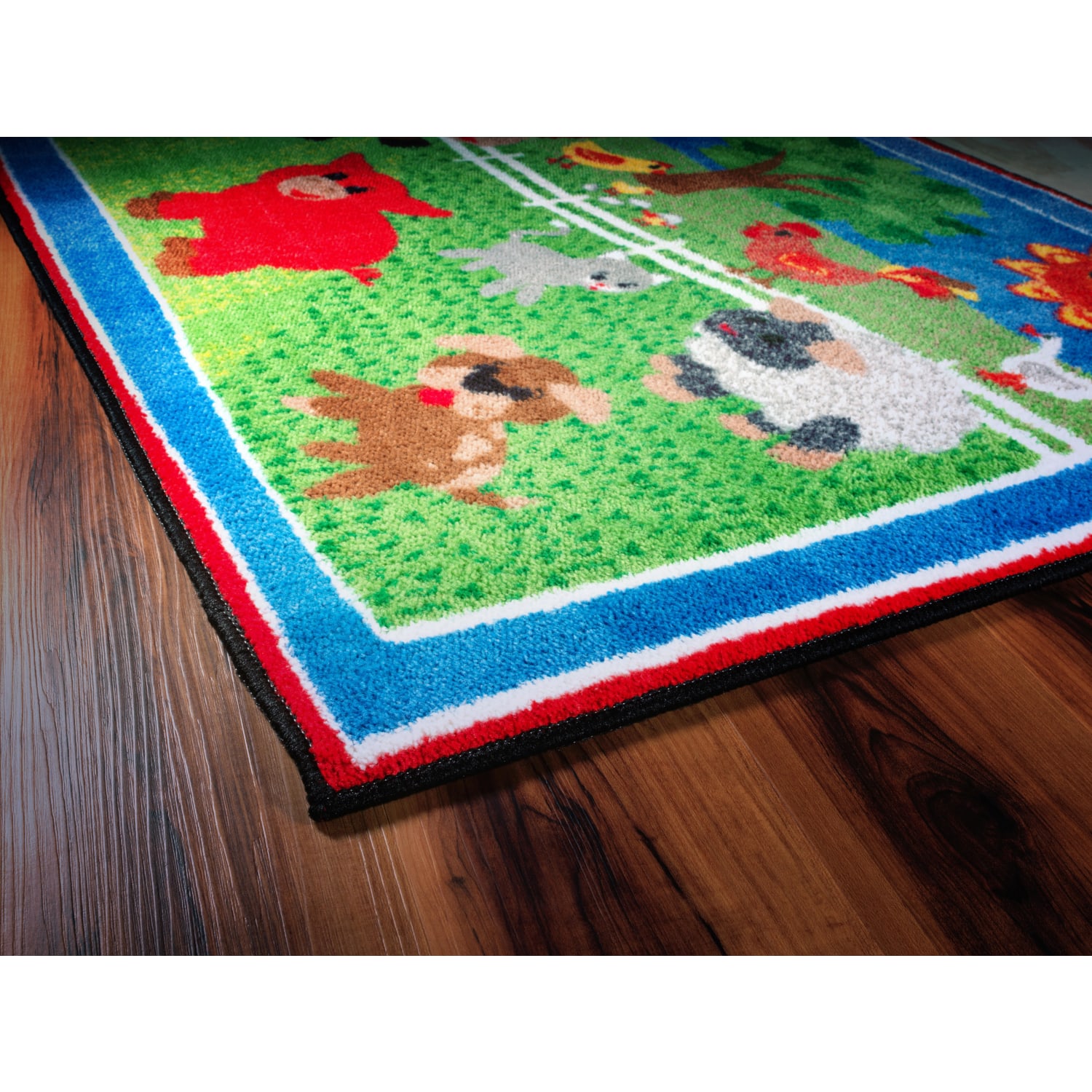 Flagship Carpets Cutie Barnyard Rug, Rectangle, 5ft x 8ft, Multicolor - Image 3