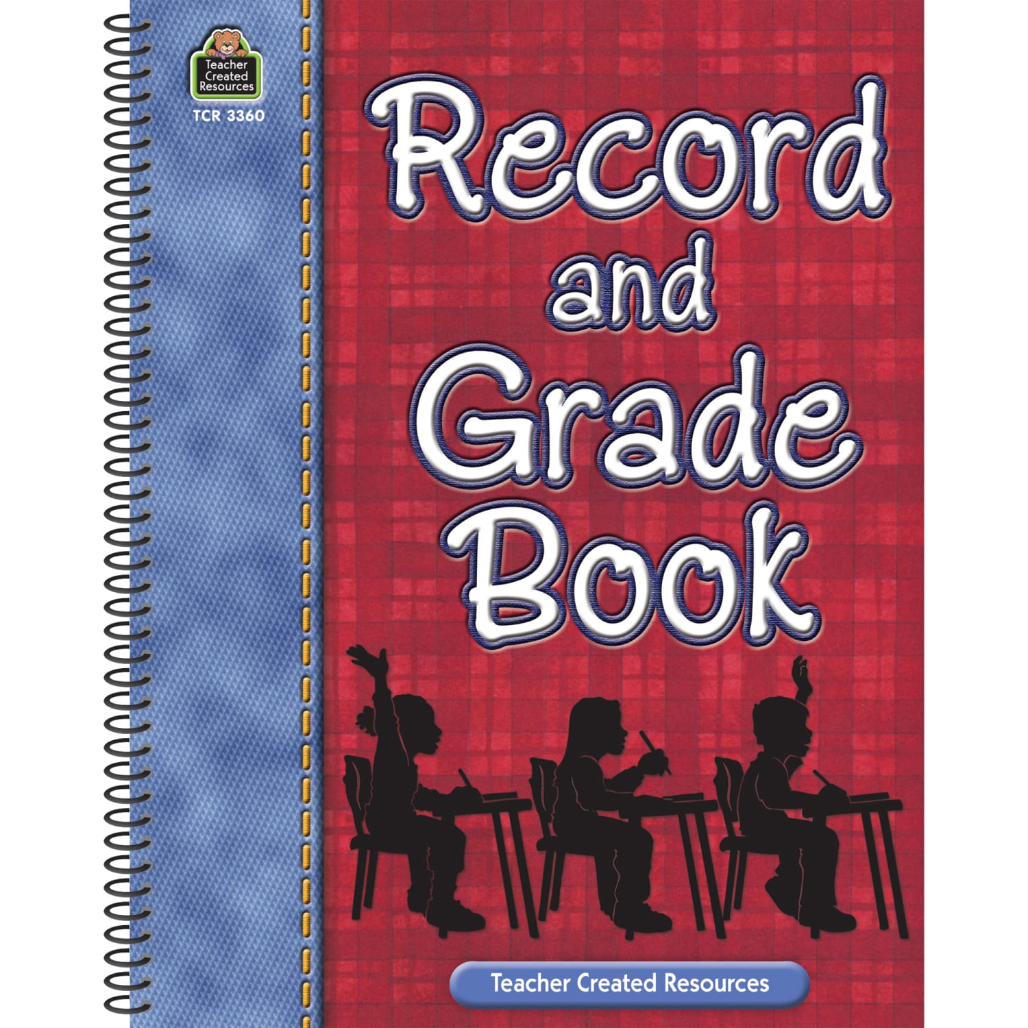 Teacher Created Resources Record And Grade Books, Plaid, Pack Of 3 Books - Image 3