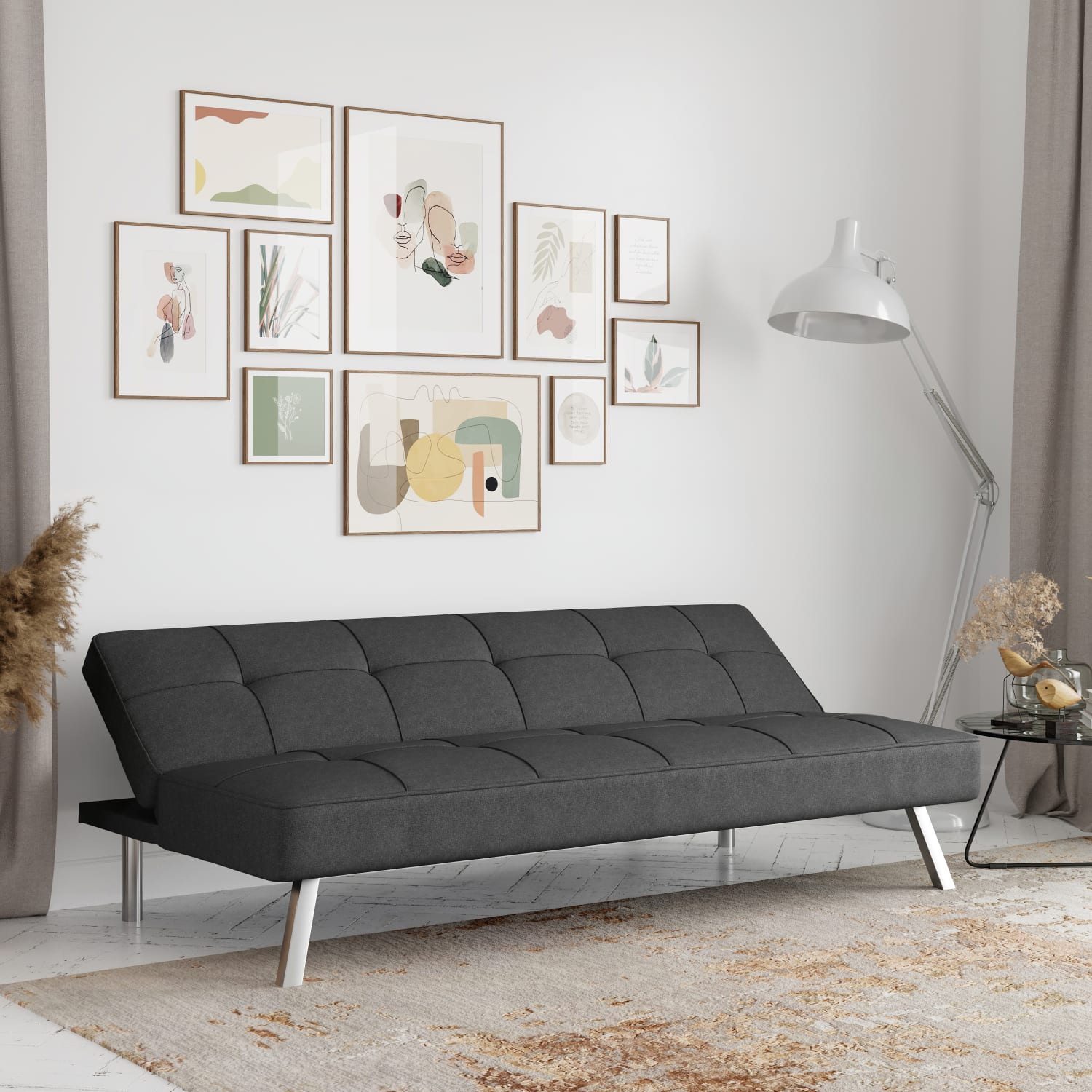 Lifestyle Solutions Serta Condor Convertible Sofa Charcoal PopularChairscom Lifestyle Solutions Serta Condor Convertible Sofa Charcoal PopularChairscom