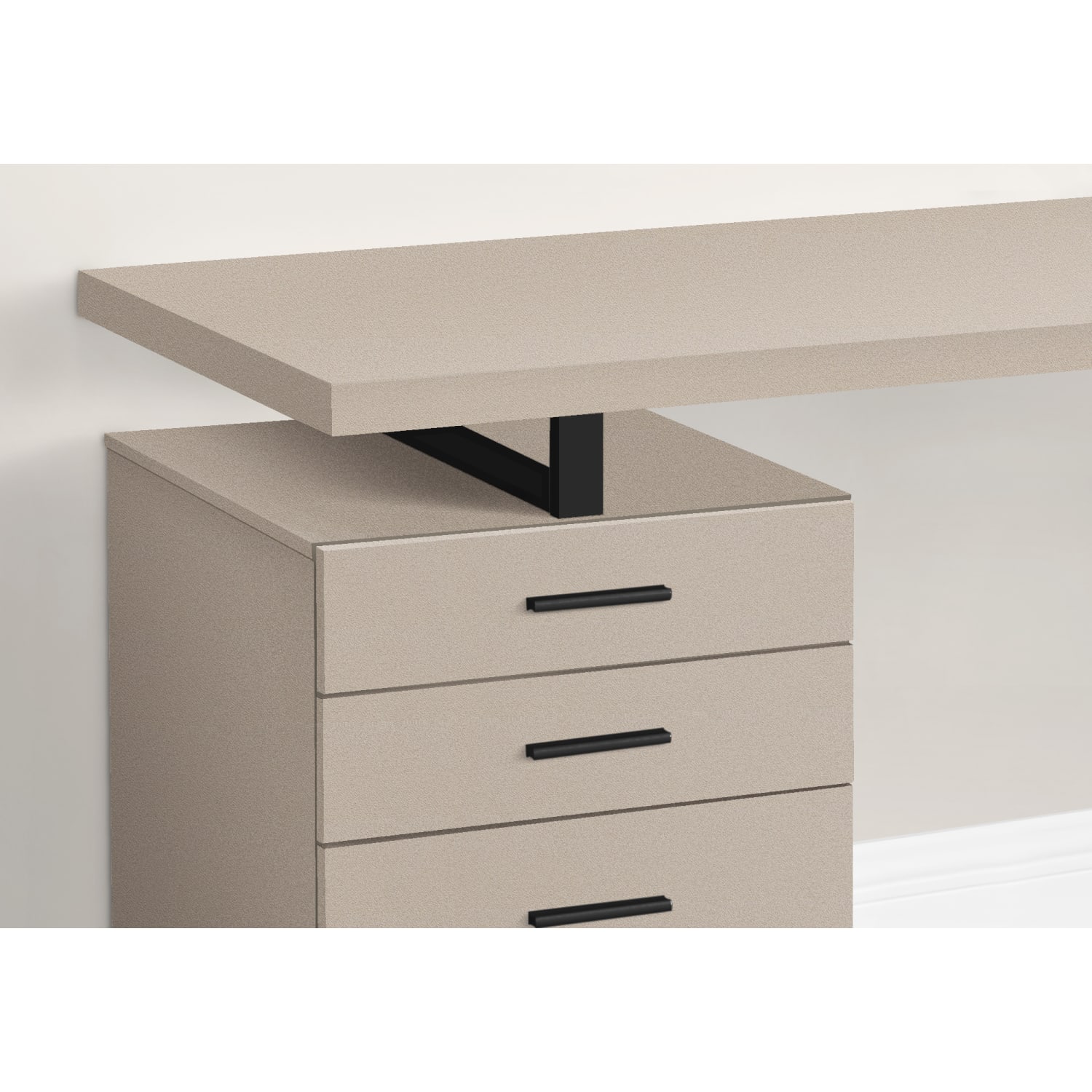 Monarch Specialties Melody 48inW Computer Desk, Taupe - Image 4