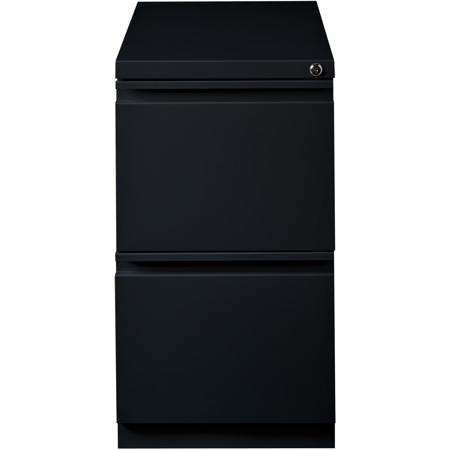 Lorell 22-7/8inD Vertical 2-Drawer Mobile Pedestal File Cabinet, Black - Image 4