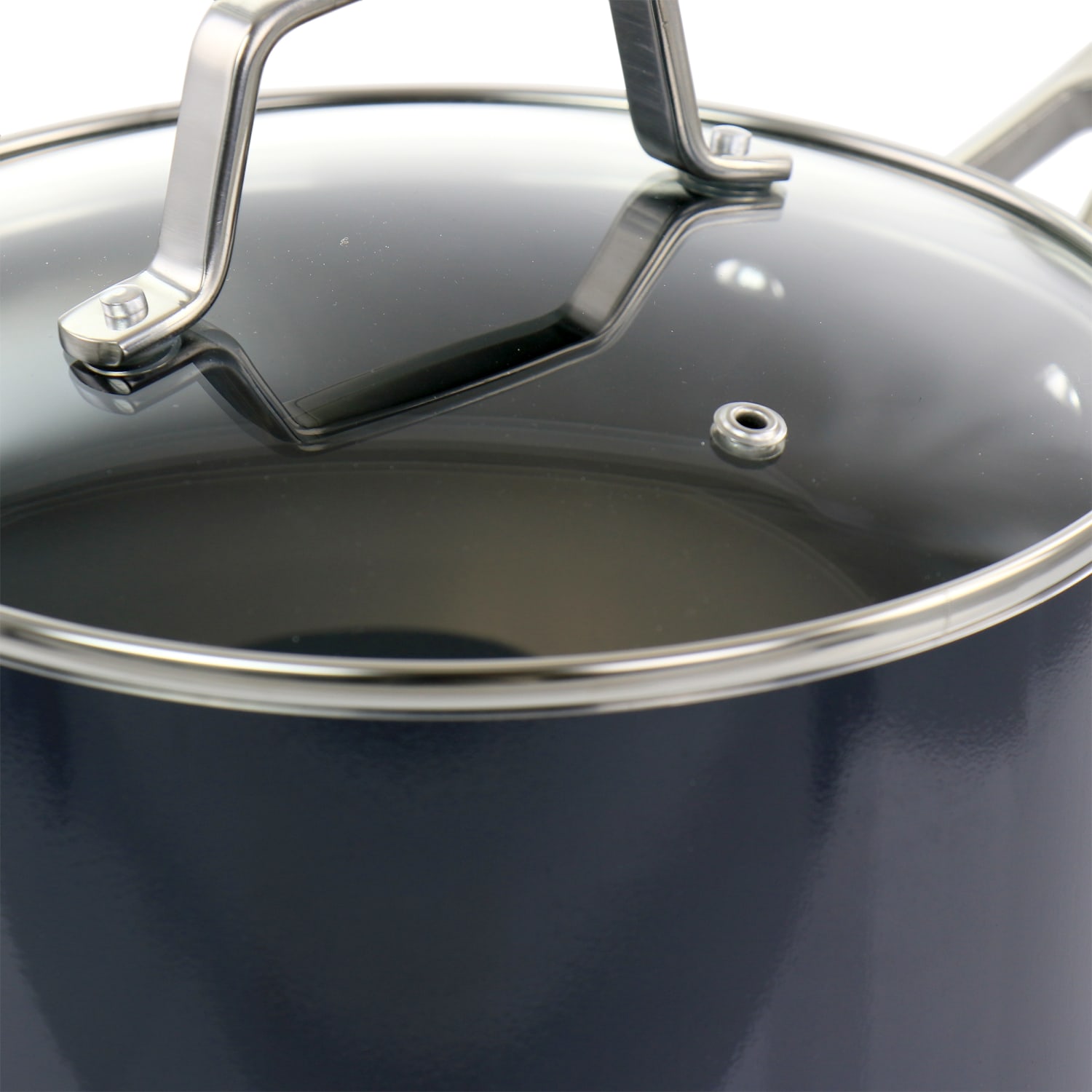 Martha Stewart Non-Stick Aluminum Saucepan, 3.5 Quart, Dark Gray - Image 5