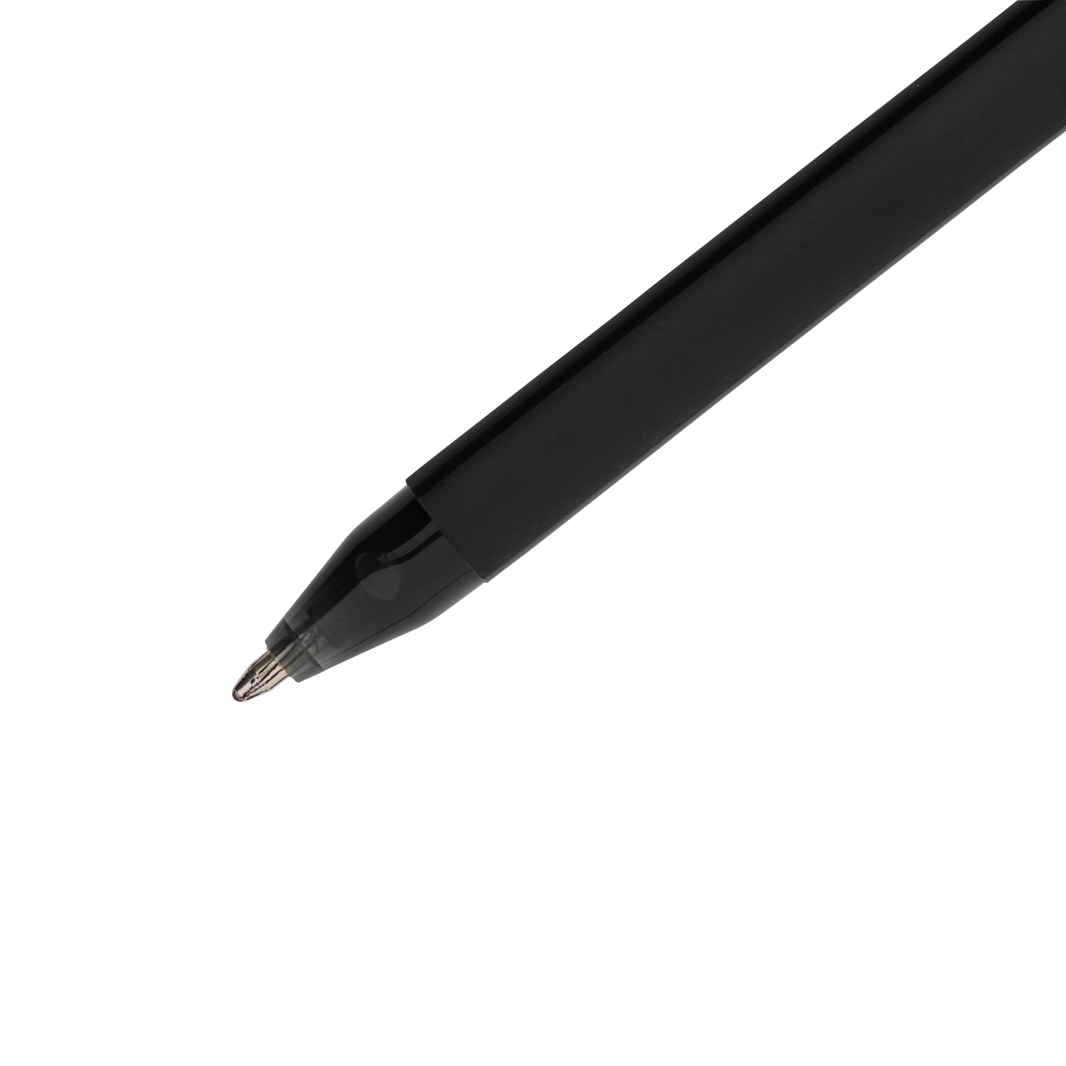 Paper Mate Comfortmate Ultra Ballpoint Stick Pens, Medium Point, 1.0 mm, Black Barrel, Black Ink, Pack Of 12 - Image 4