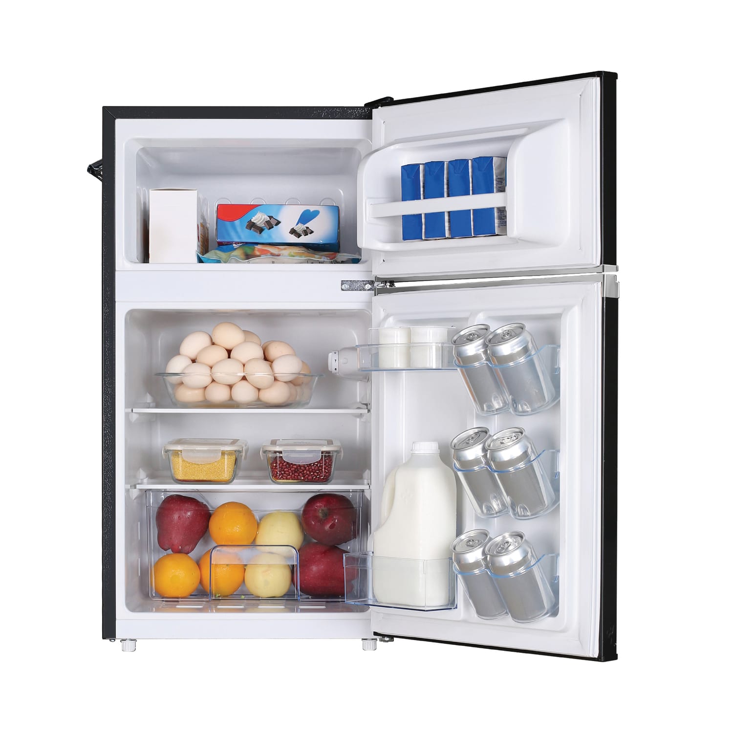 Frigidaire 2-Door Retro 3.2 cu ft Compact Bar Fridge with Freezer and Side Bottle Opener, Black - Image 6