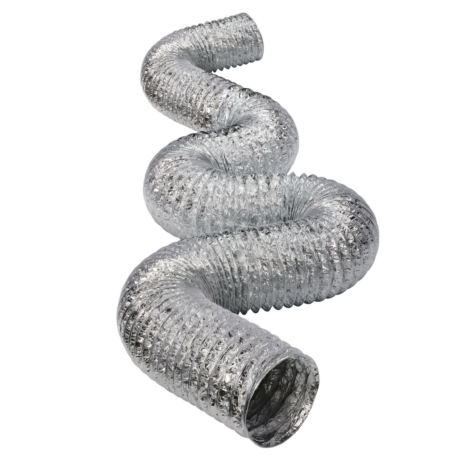 Deflecto Supurr-Flex 5-Ply 4in Aluminum Flexible Dryer Vent Transition Duct, 25ft, F0425 - Image 3