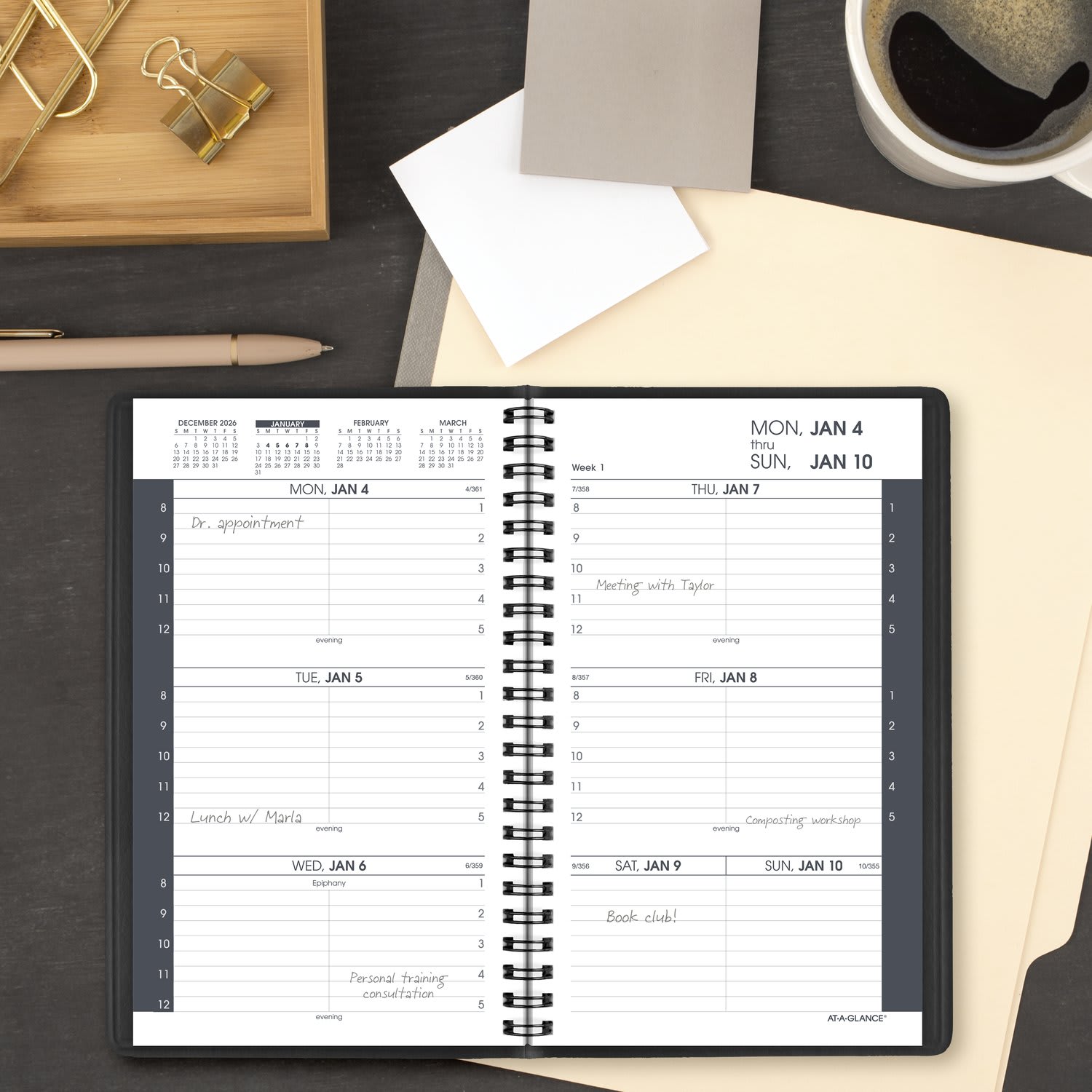 AT-A-GLANCE Weekly Appointment Book Planners, Small, 700750527 - Image 3