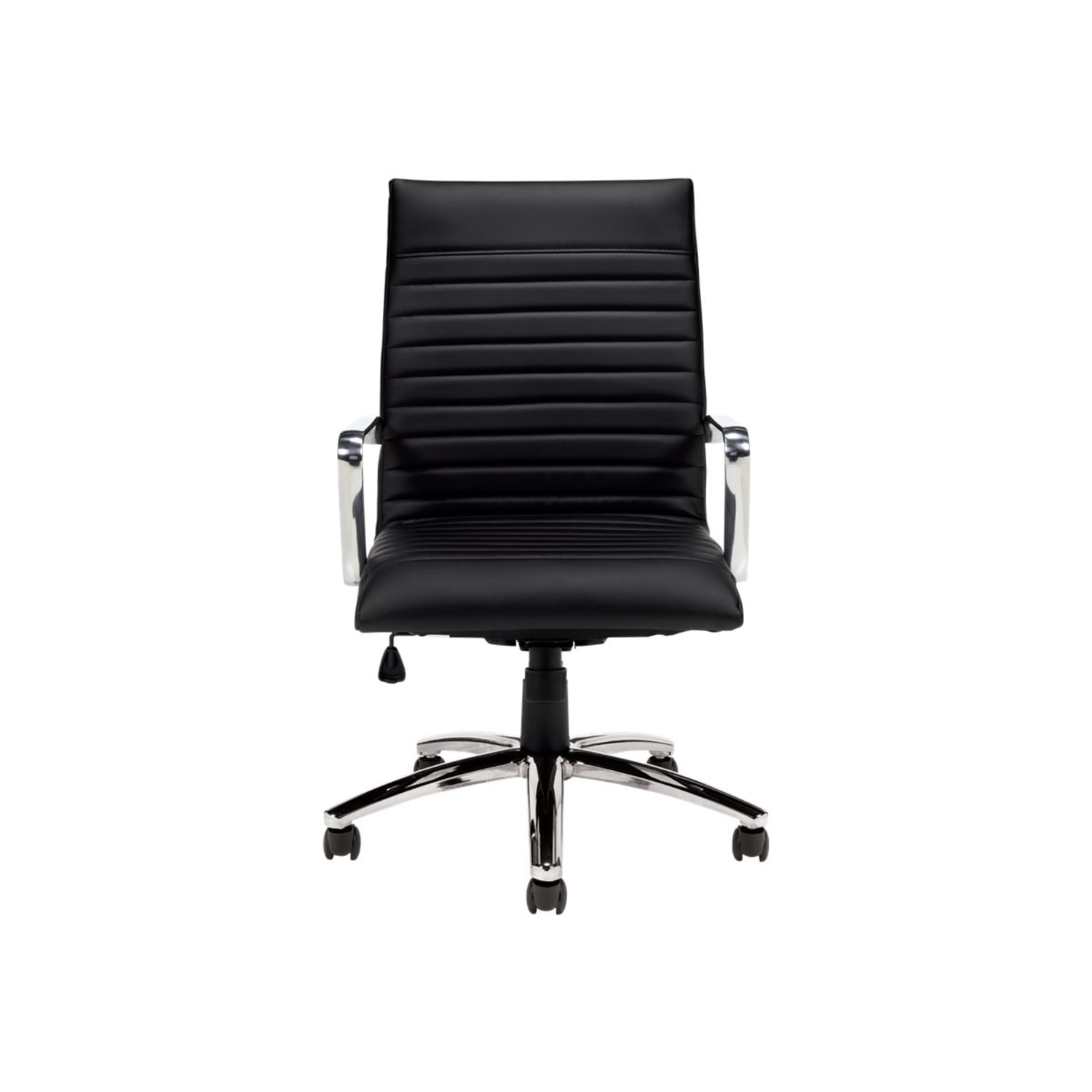Offices To Go Luxehide Executive Bonded Leather Chair With Stitch Detail, Black - Image 5