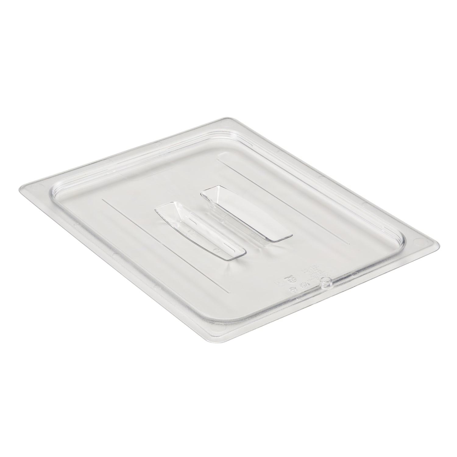 Cambro Camwear 1/2 Food Pan Lids With Handles, Clear, Set Of 6 Lids