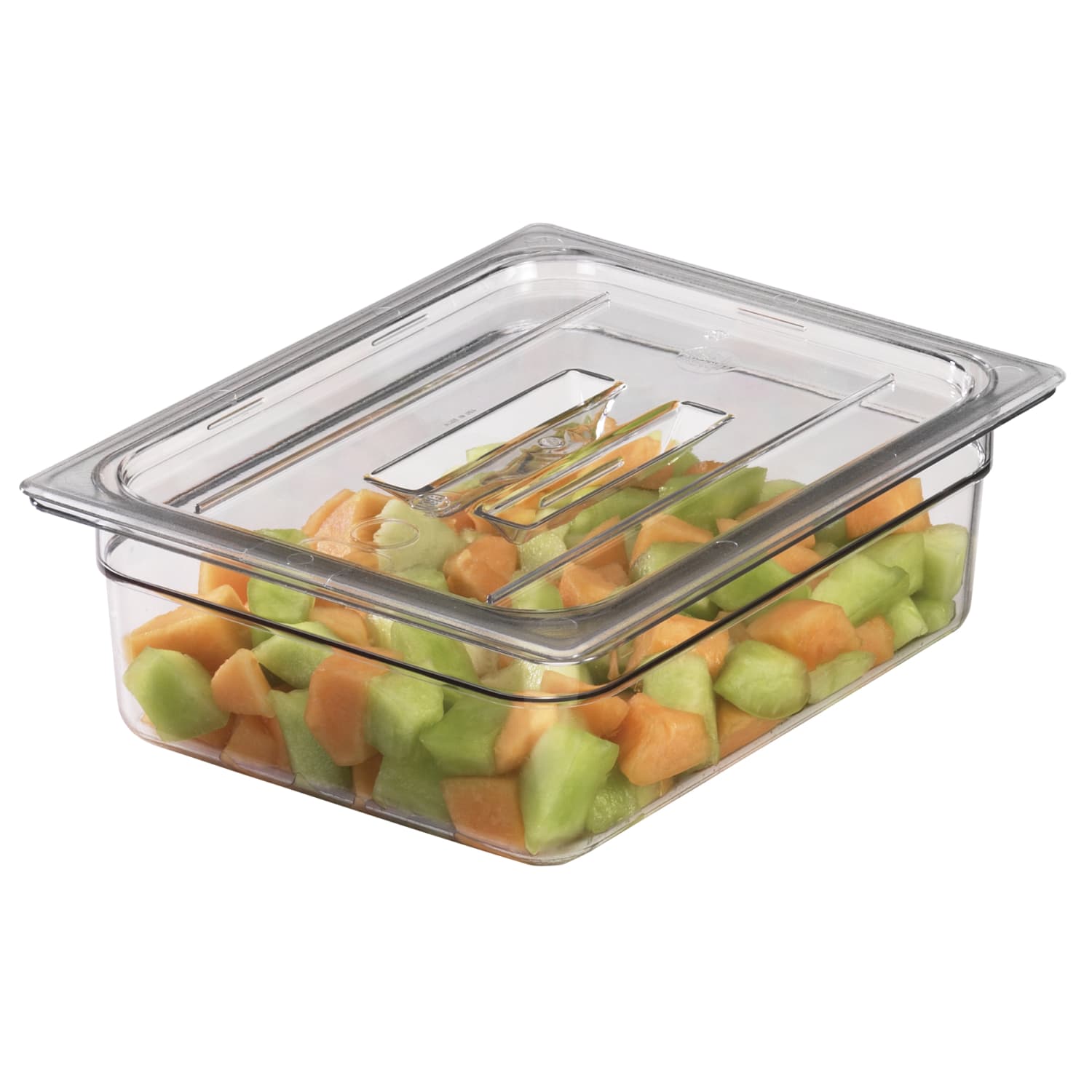 Cambro Camwear 1/2 Food Pan Lids With Handles, Clear, Set Of 6 Lids - Image 3