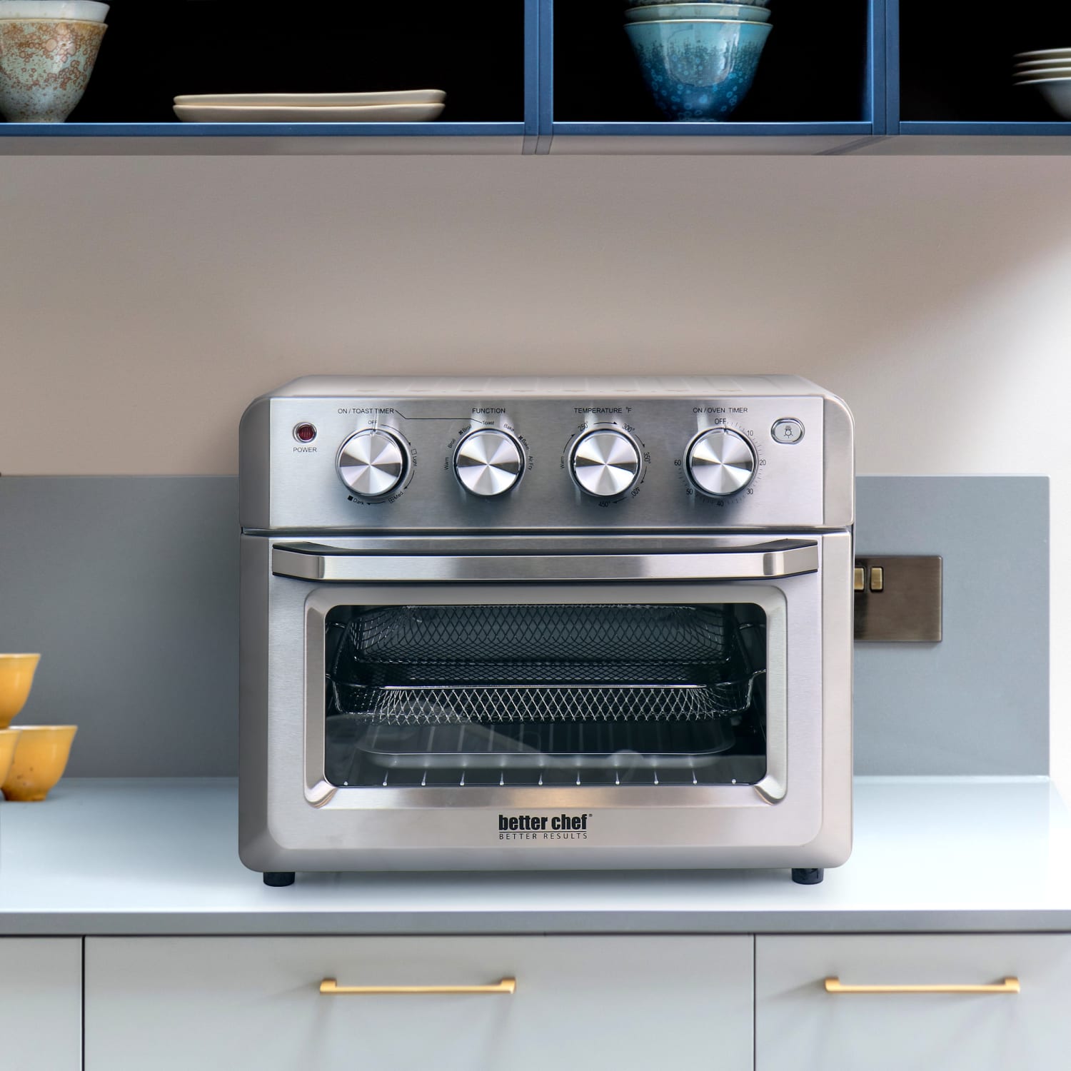 Better Chef Do-It-All Convection Air Fryer/Toaster/Broiler Oven, 20-Liter, Silver - Image 4
