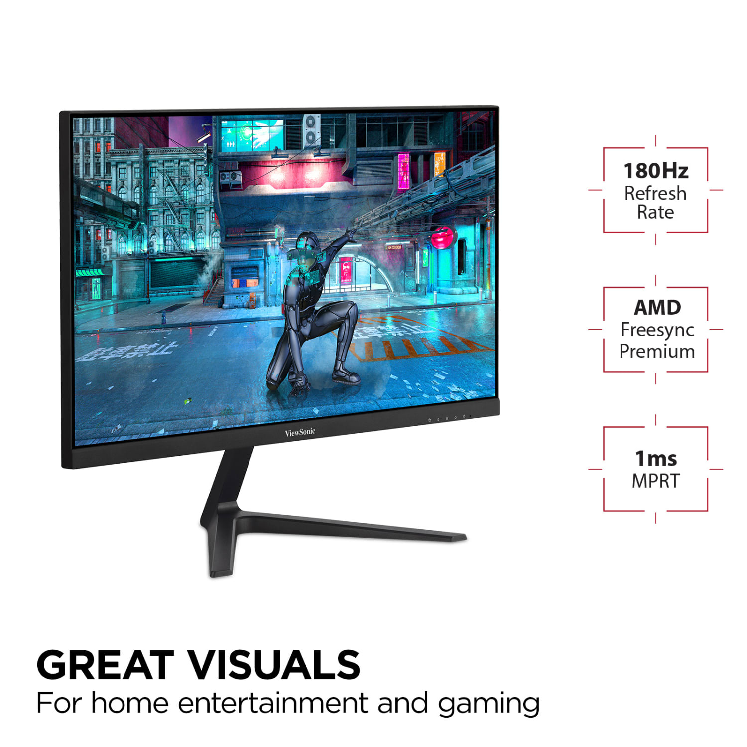 ViewSonic VX2718-P-MHD 27in 1080p 1ms 180Hz Gaming Monitor, FreeSync - Image 3
