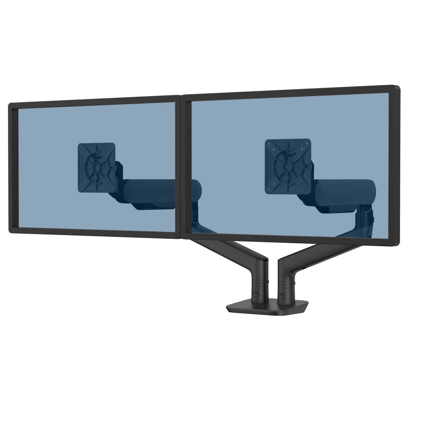 Fellowes Rising 2 Dual Monitor Arm, Fully Adjustable, 28 Lb Capacity Per Arm, Maximum Monitor Width 42.3in, Black - Image 3