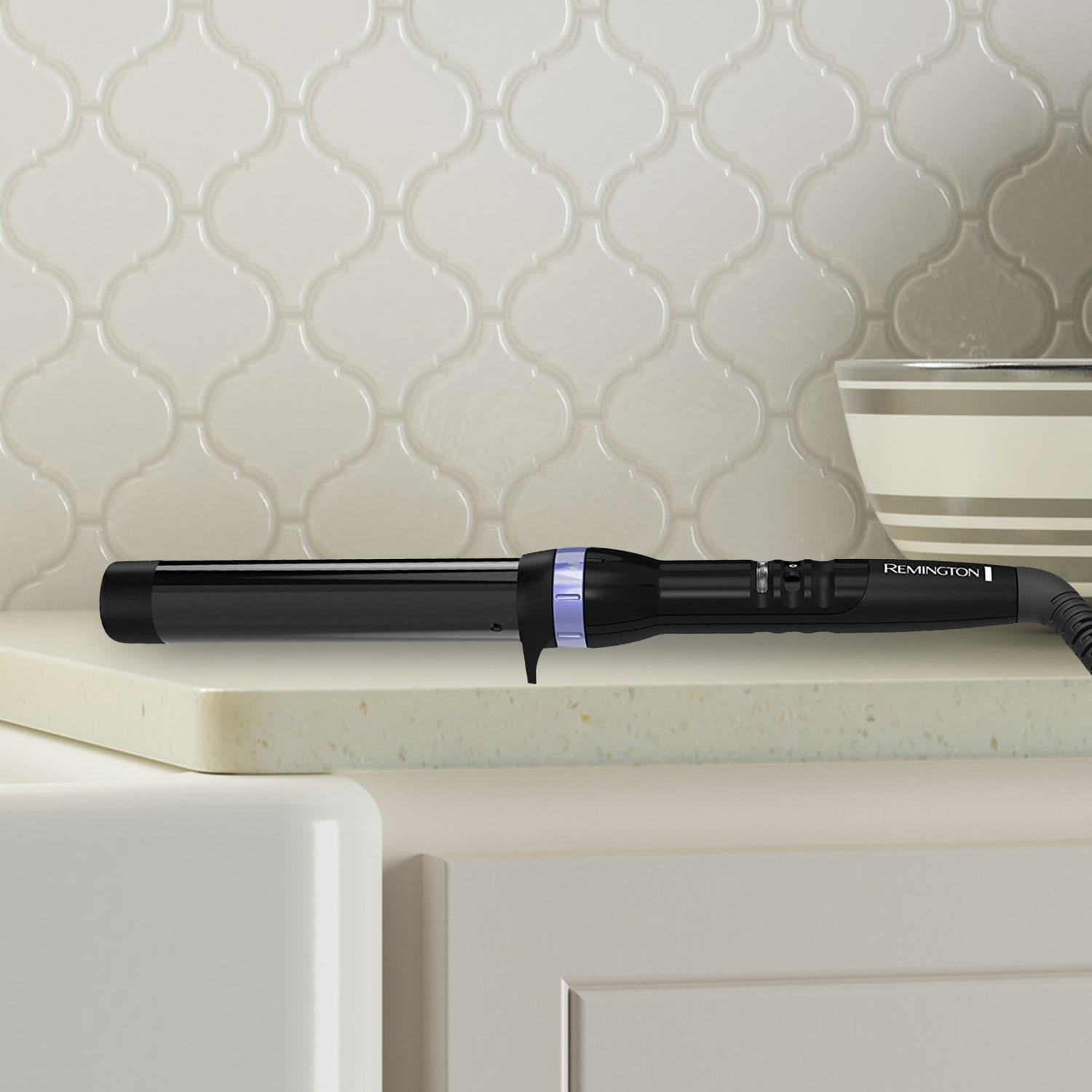 Remington Ultimate Stylist Teardrop 995113516M Ceramic Styler, 14inH x 4inW x 2in, Black - Image 5