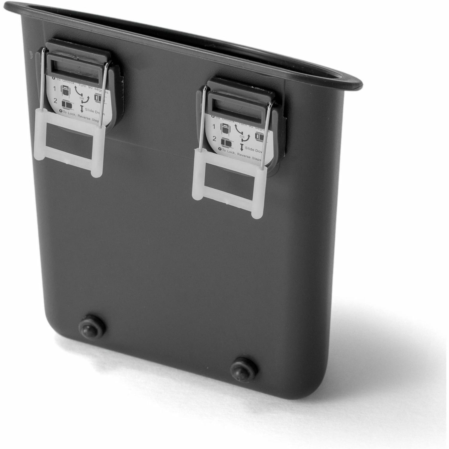 Lorell Plastic Mounting Pencil Cup, 30% Recycled, Black - Image 6