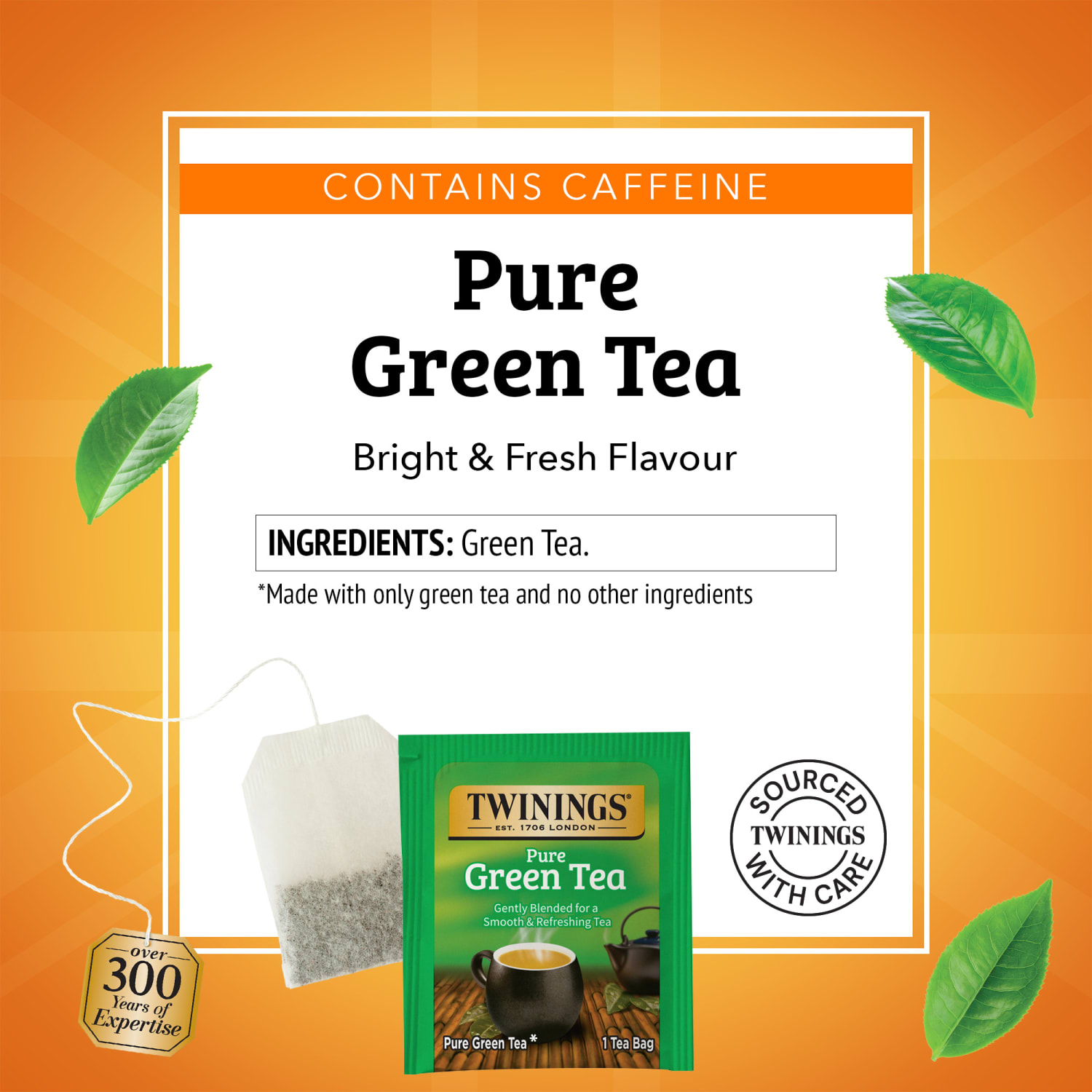 Twinings Green Tea Bags, 2 Oz, 25/Box - Image 5