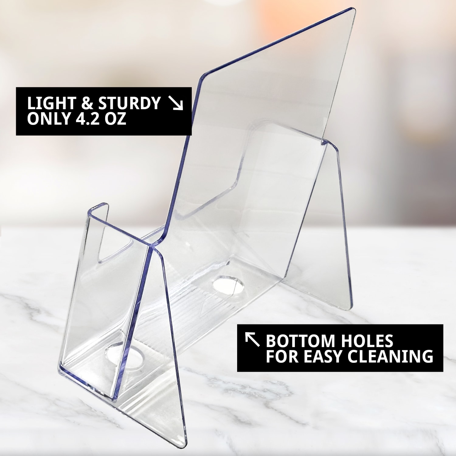 Azar Displays Countertop Bifold Brochure Holders, 6-1/2in x 9-1/2in, Clear, Pack Of 10 Holders - Image 5