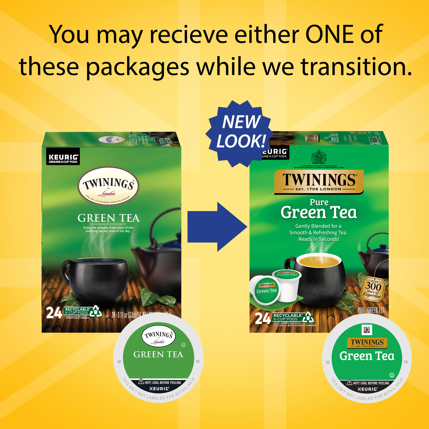 Twinings Green Tea, Keurig K-Cup Pods, 24/Box - Image 3