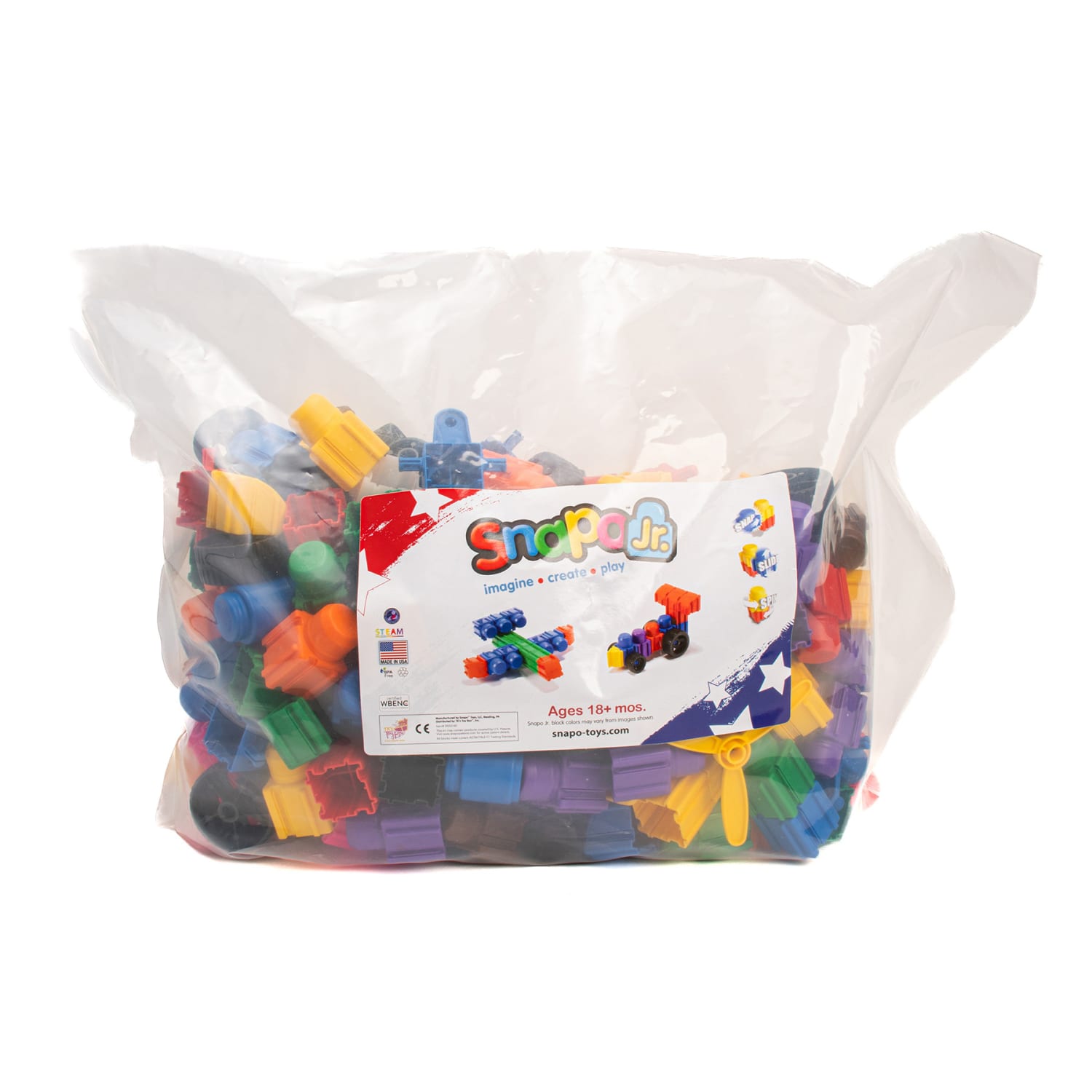 Snapo Jr. Building Blocks, Ultimate Builders Kit, 250 Pieces - Image 3