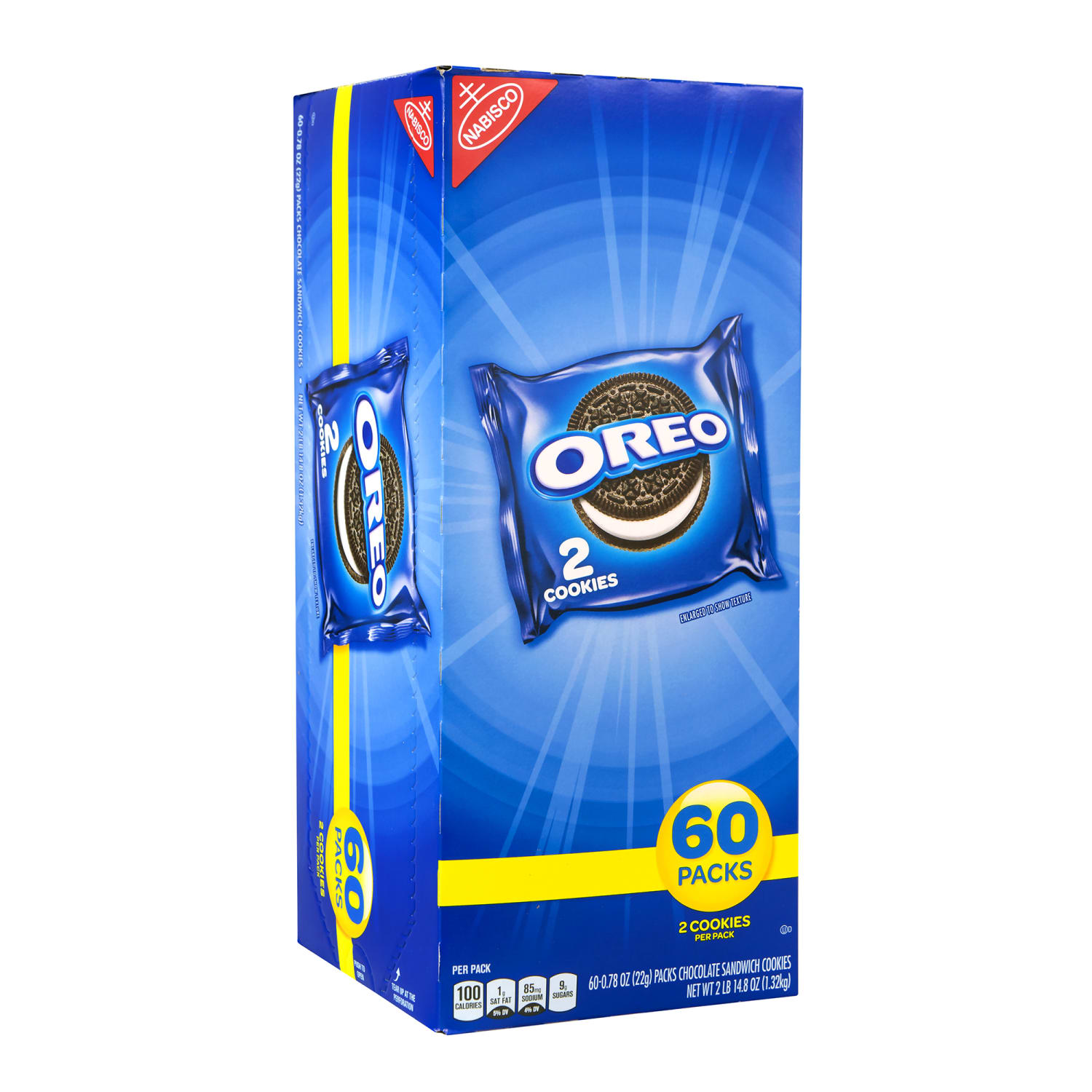 Oreo Chocolate Sandwich Cookies, 2 Cookies Per Pack, Box Of 120 Packs - Image 4