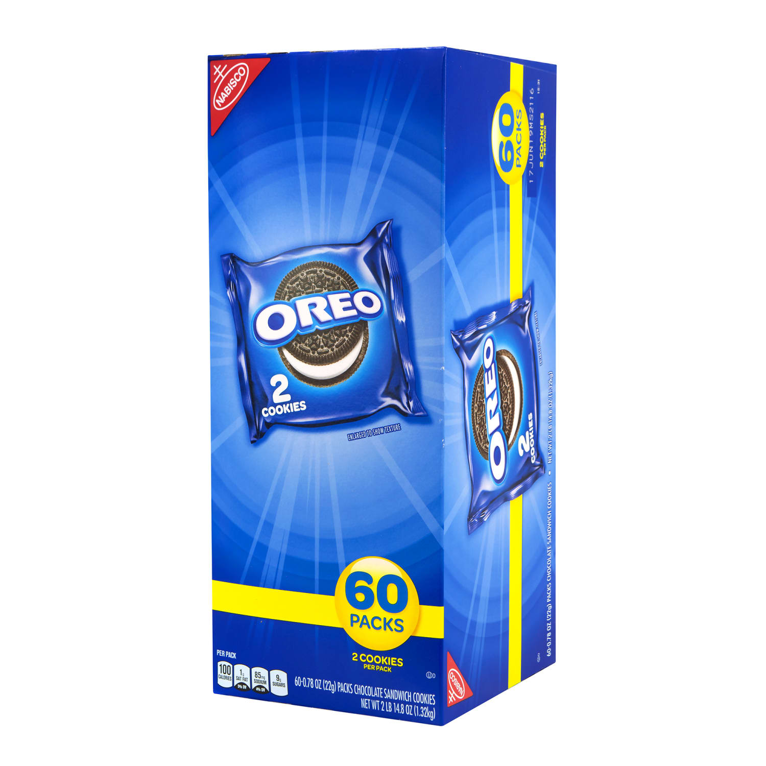 Oreo Chocolate Sandwich Cookies, 2 Cookies Per Pack, Box Of 120 Packs - Image 5