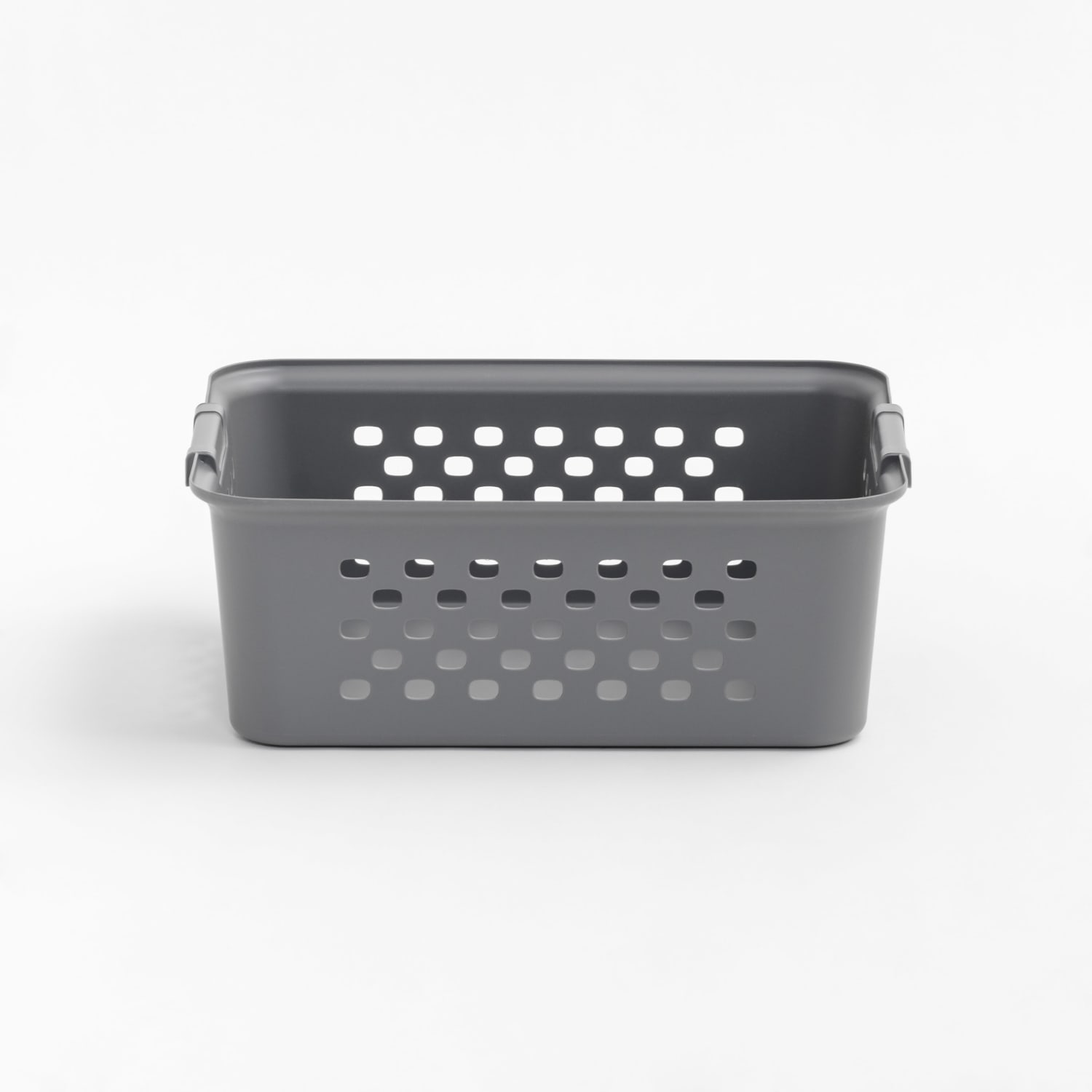 Iris Plastic Storage Baskets, Medium, 10-1/4inH x 12-7/16inW x 14-13/16inD, Gray, Set Of 4 Baskets - Image 6