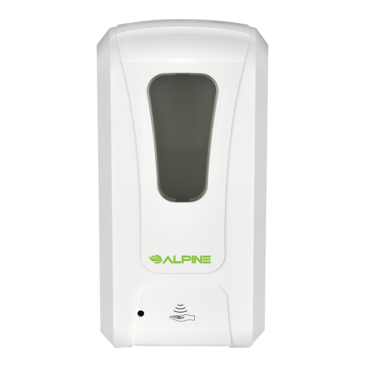 Alpine Industries Wall Mount Automatic Foam Hand Sanitizer Soap Dispenser,1200 ml, White