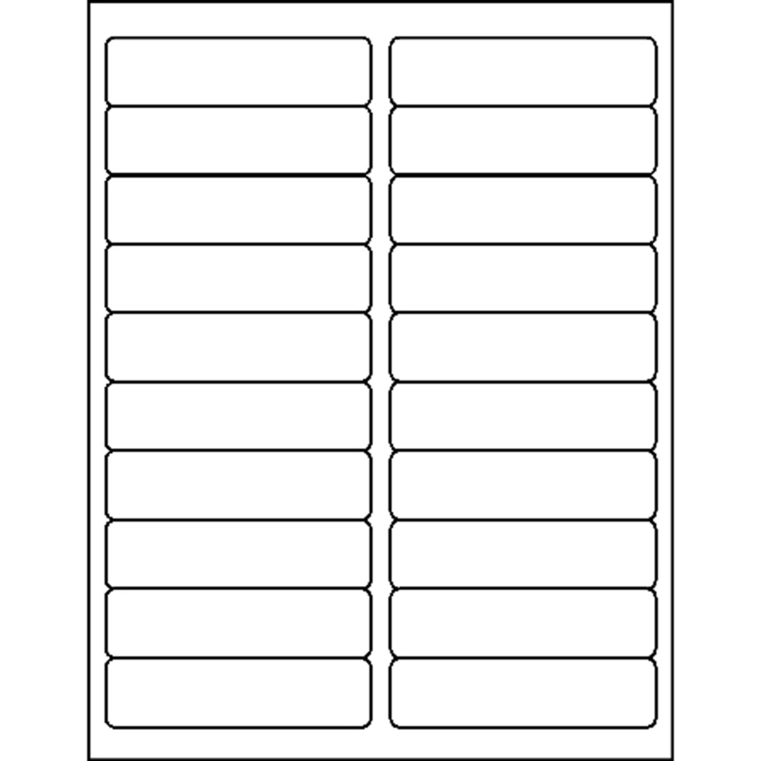 Business Source Bright White Premium-quality Address Labels - 1inx 4in - Permanent Adhesive - Rectangle - 26112 - Image 3