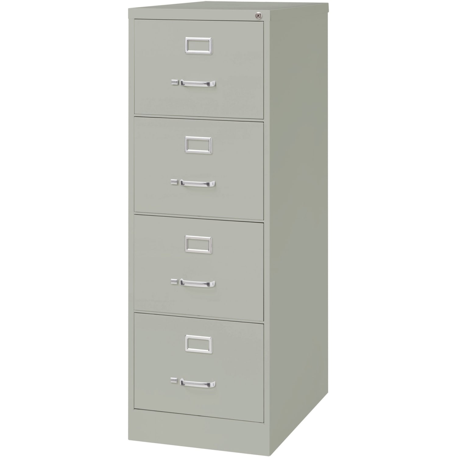 Lorell Fortress 26-1/2inD Vertical 4-Drawer Legal-Size File Cabinet, Light Gray - Image 5