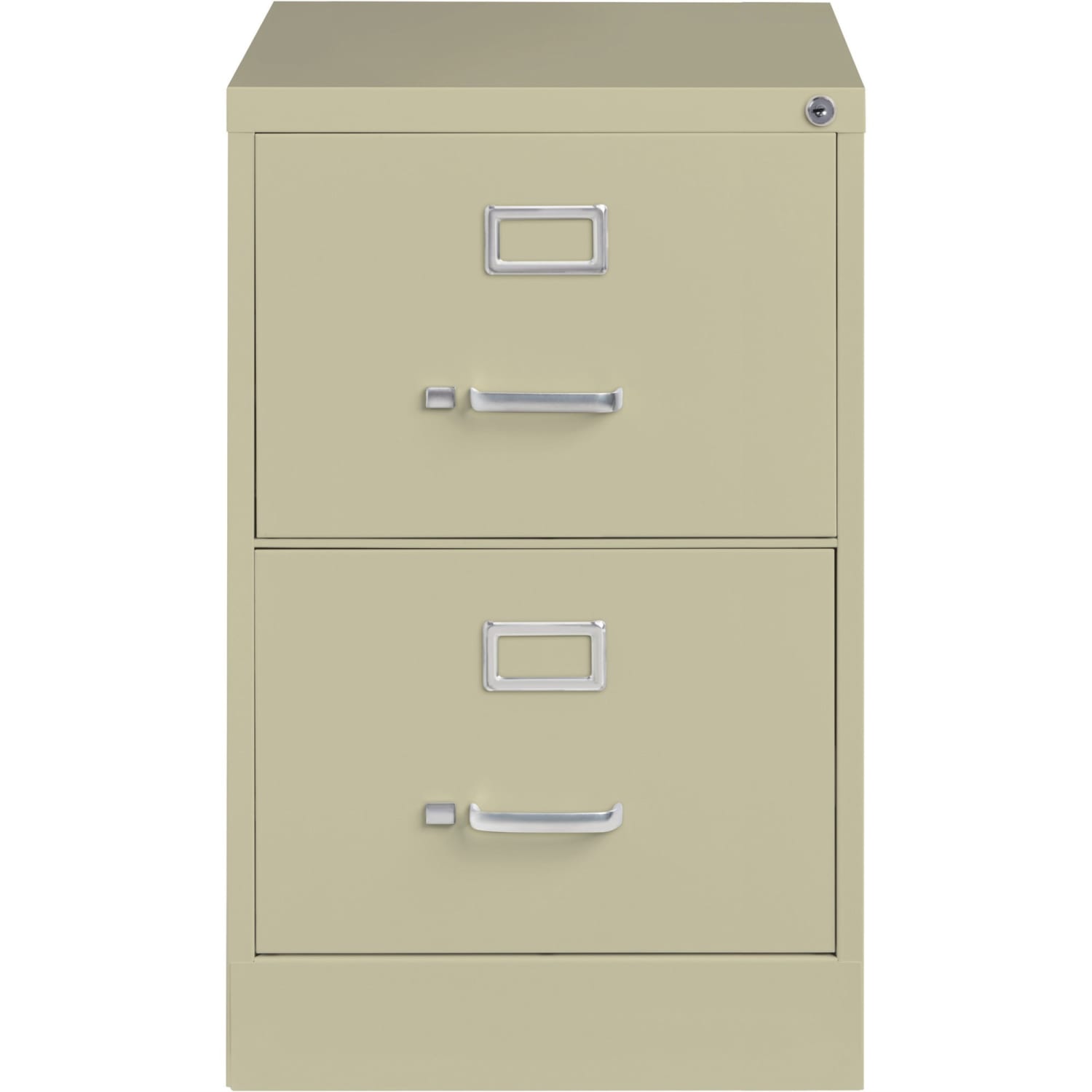 Lorell Fortress 26-1/2inD Vertical 2-Drawer Legal-Size File Cabinet, Putty - Image 3