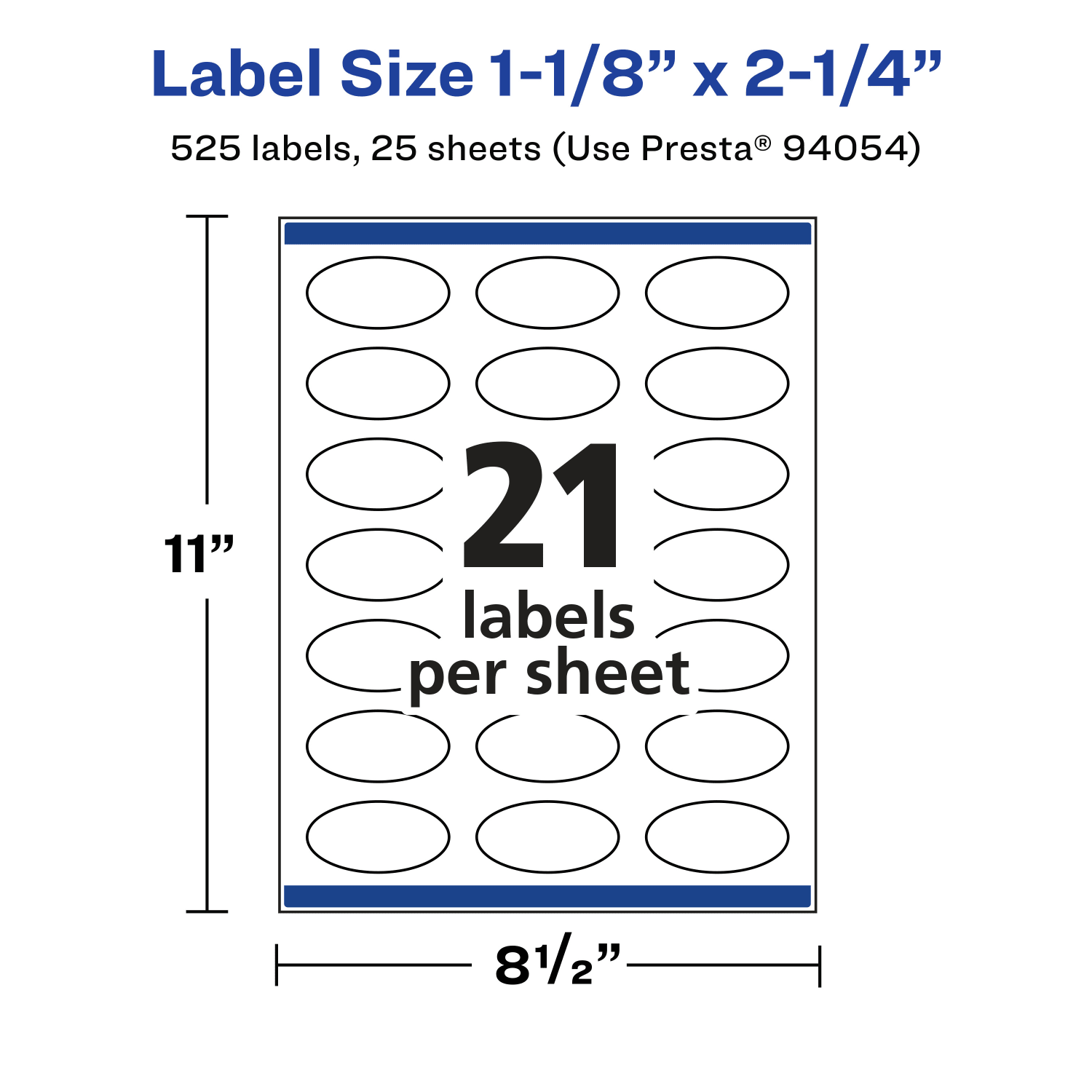 Avery Permanent Labels With Sure Feed, 94054-CMF25, Oval, 1-1/8in x 2-1/4in, Matte Clear, Pack Of 525 - Image 6