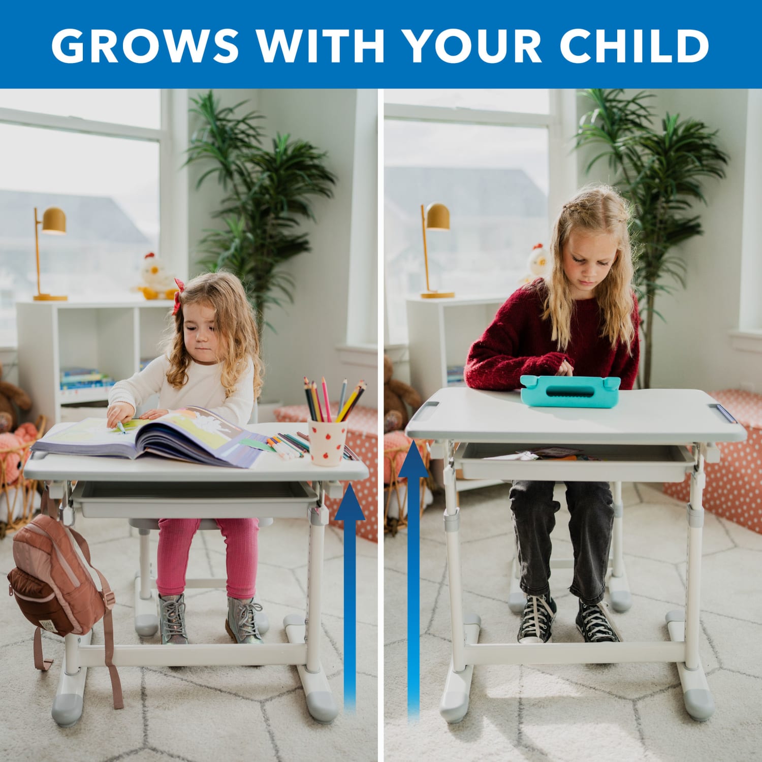 MountIt MI10201 Kids Desk And Chair Set Gray PopularChairscom Mount It MI 10201 Kids Desk And Chair Set Gray PopularChairscom