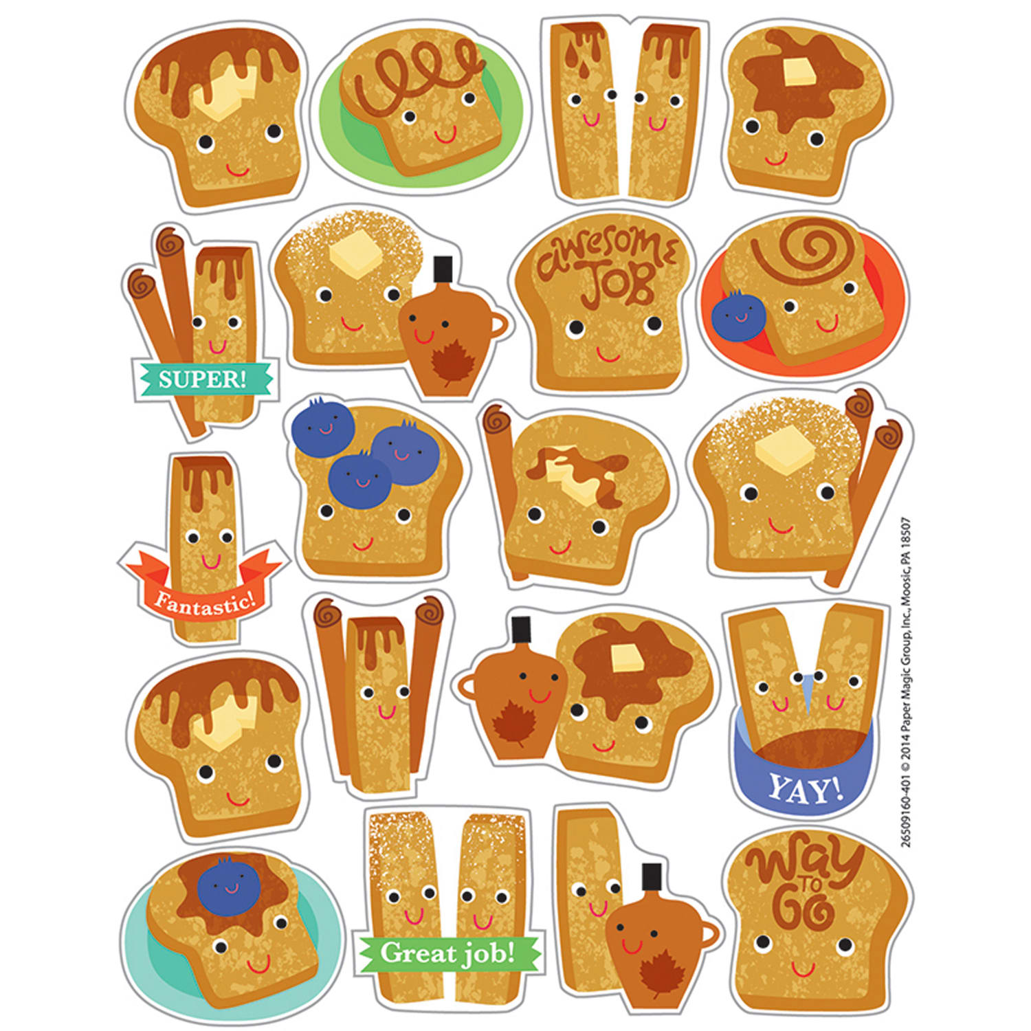 Eureka Scented Stickers, Cinnamon, 80 Stickers Per Pack, Set Of 6 Packs - Image 3