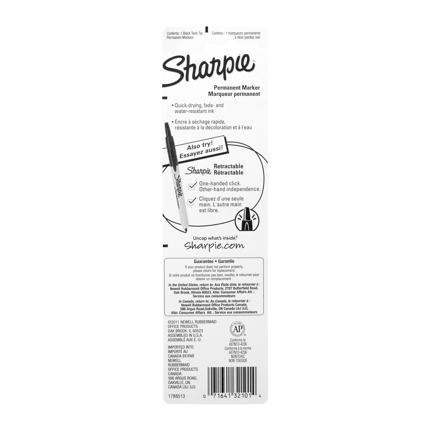 Sharpie Twin-Tip Markers - Fine and Ultra Fine Marker Point - Black Alcohol Based Ink - 1 / Pack - Image 6