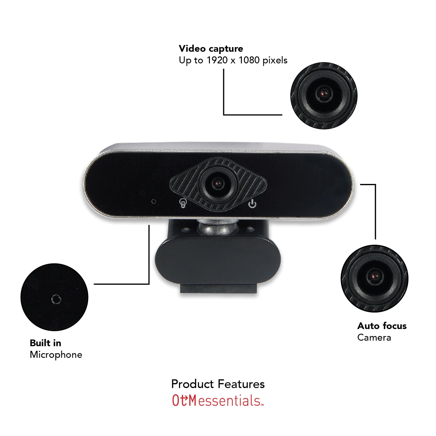 OTM Essentials HD Elite Webcam, OB-AJK - Image 4
