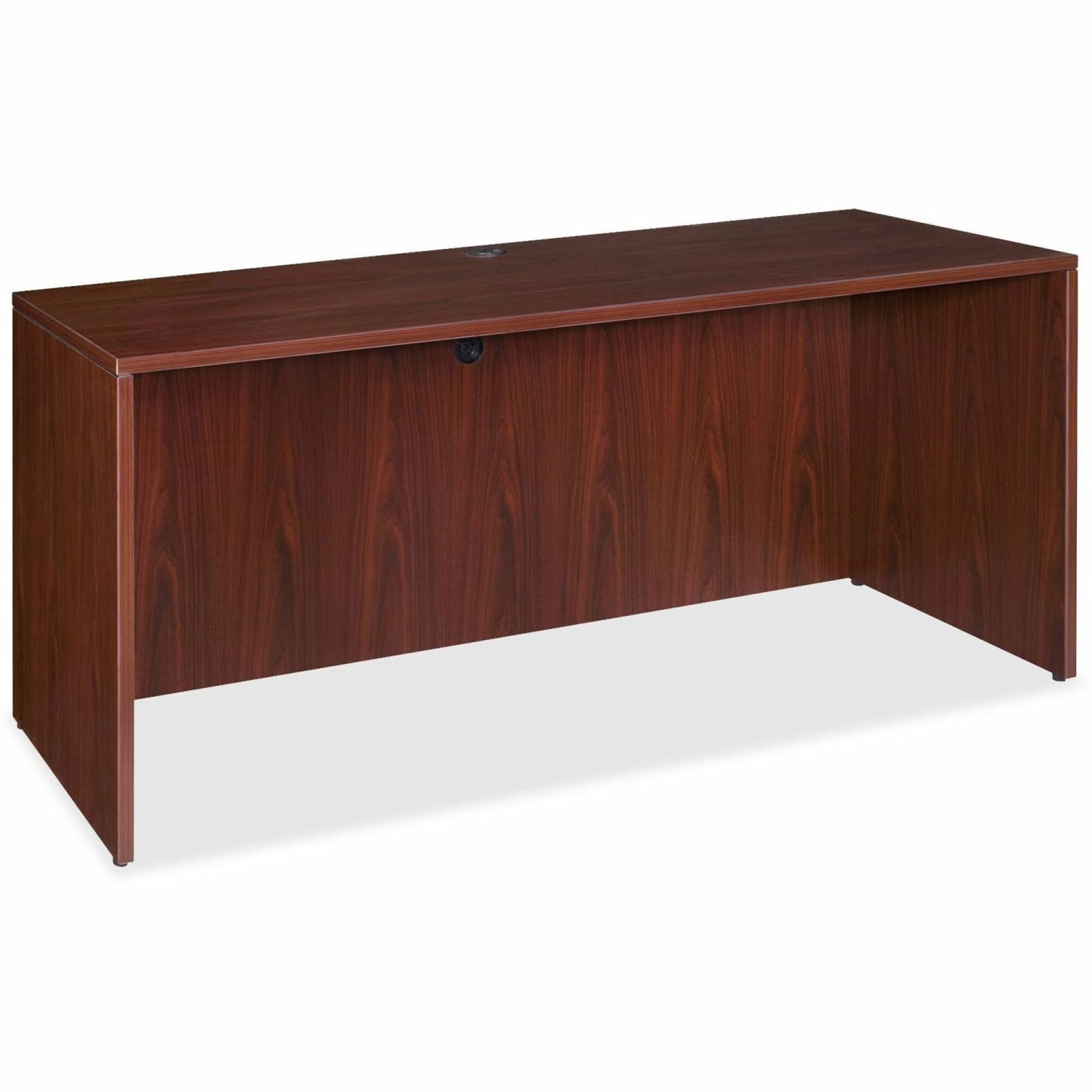 Lorell Essentials 66inW Computer Desk Credenza, Mahogany - Image 3