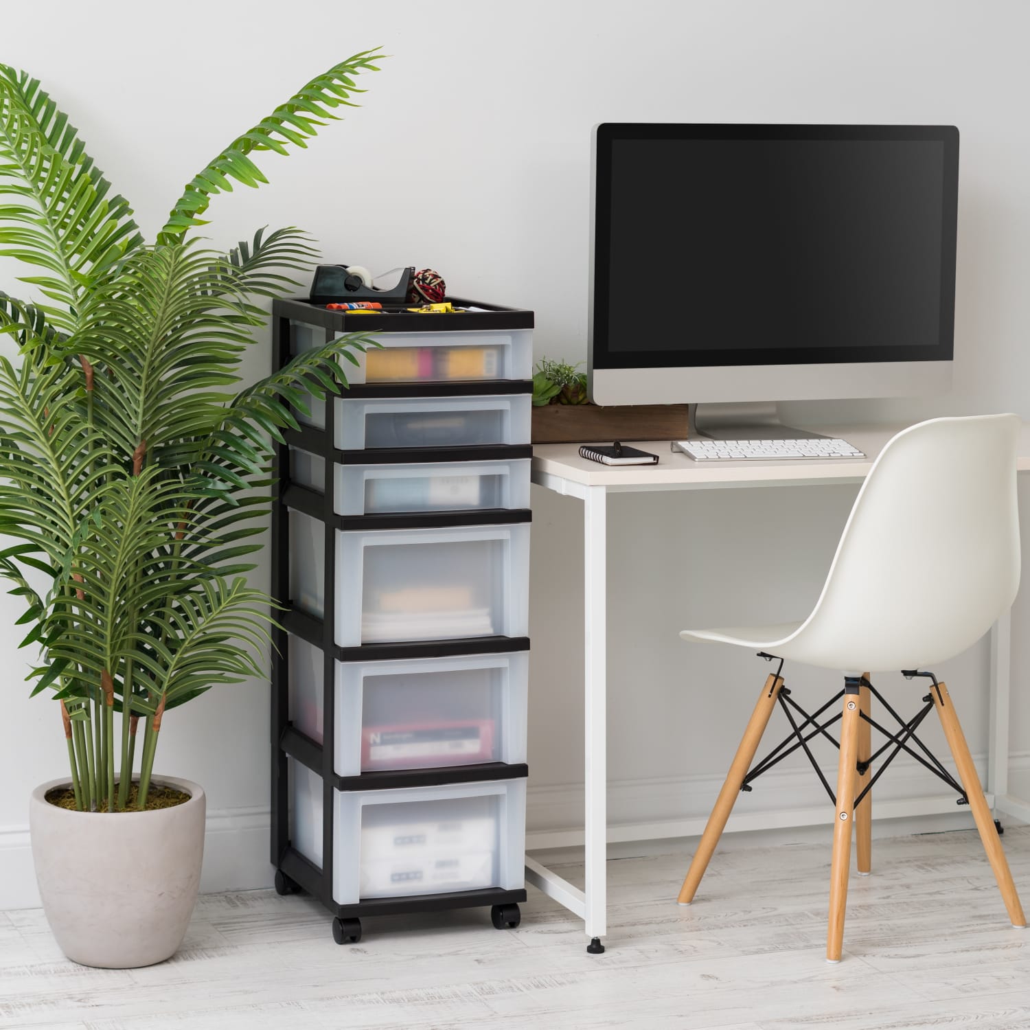 Iris Mini Chest, 6 Drawers, 67 Qt, Black - Image 3