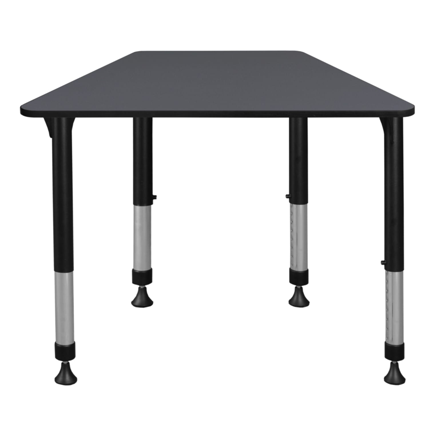 Regency 36inW Trapezoidal Adjustable Height Student Desk, Gray - Image 4