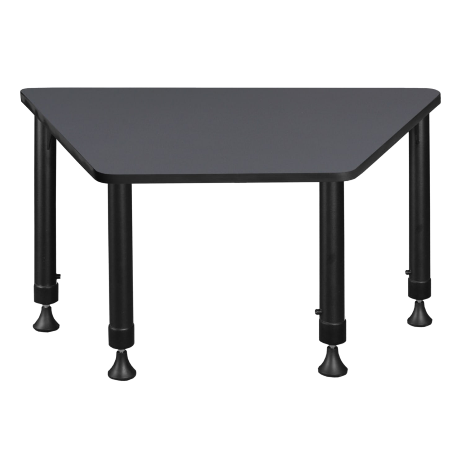 Regency 36inW Trapezoidal Adjustable Height Student Desk, Gray - Image 6
