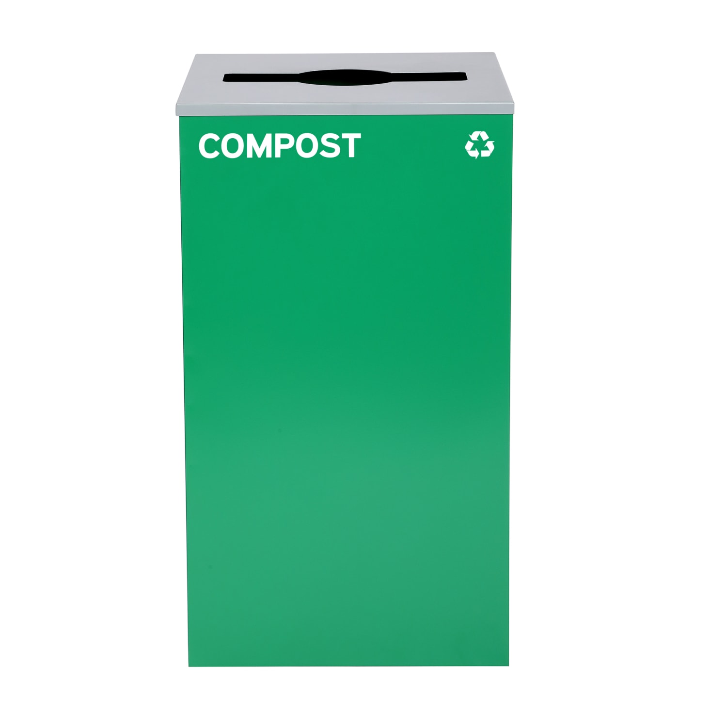 Alpine Industries Stainless-Steel Open Top Compost, Cans/Bottles And Trash Can Set With Square And Mixed Lids, 29 Gallons, 30inH x 16-15/16inW x 16-15/16inD, Black/Blue/Green, Set Of 3 Trash Cans - Image 5
