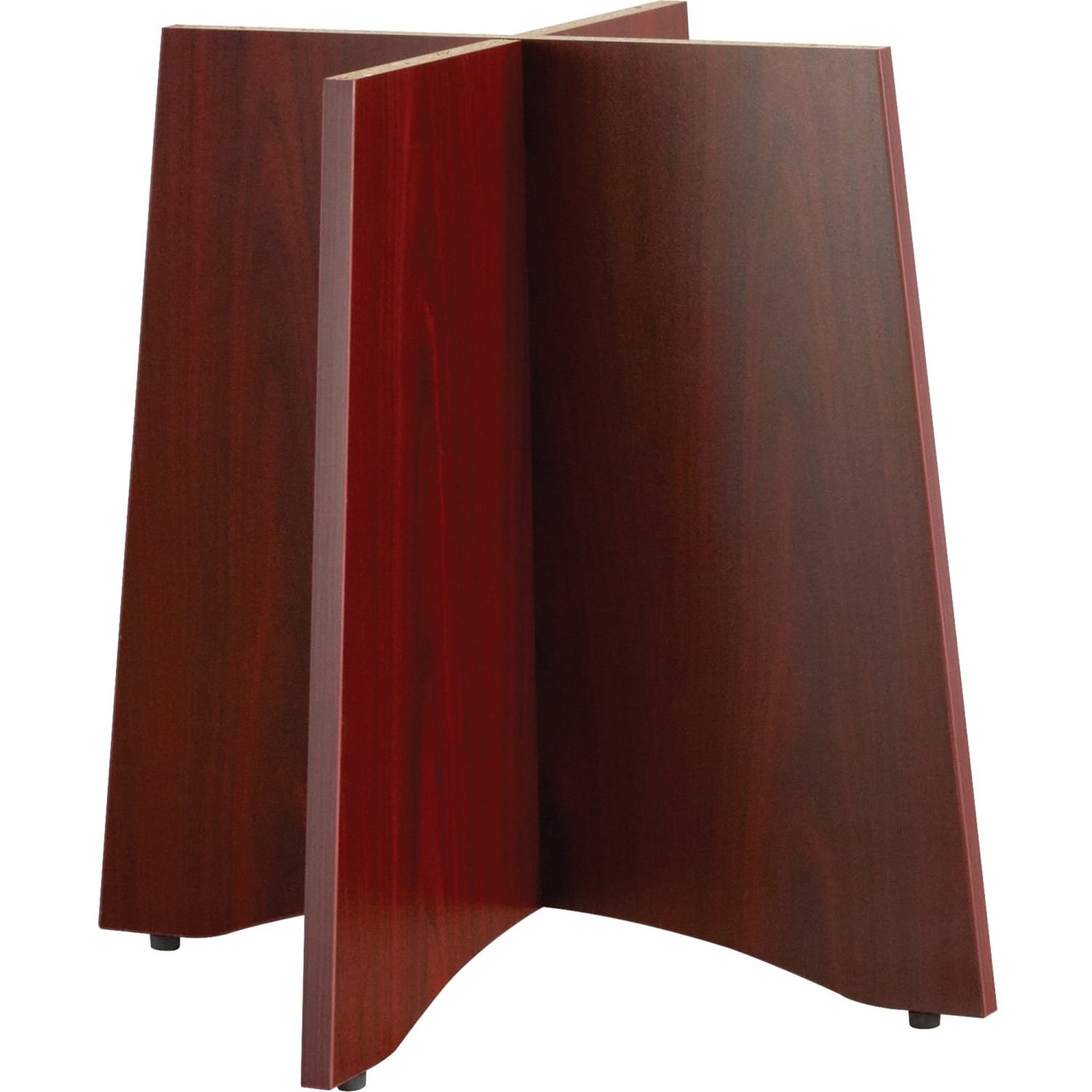 Lorell Laminate Conference Table Base, For Round Table Tops, Mahogany - Image 3
