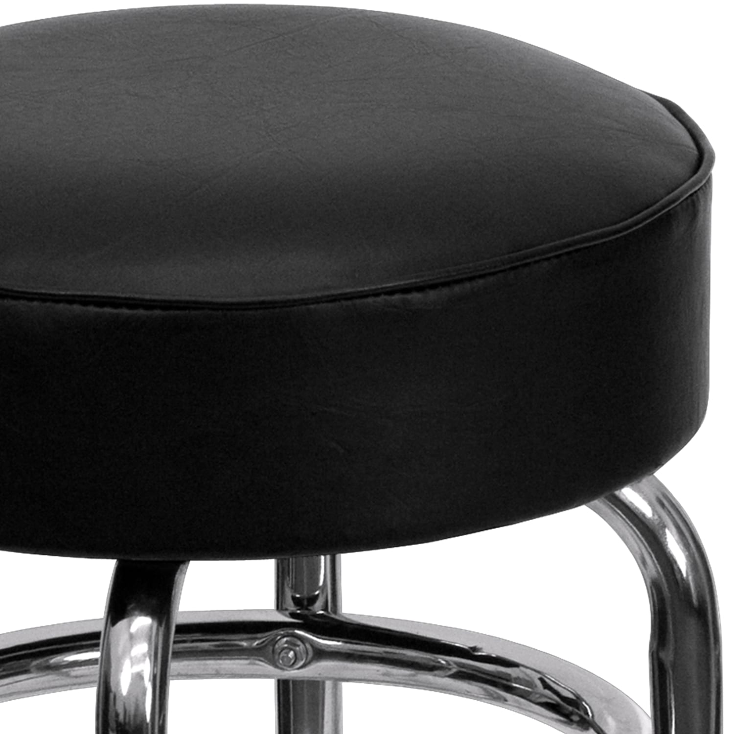 Flash Furniture Double Ring Bar Stool BlackChrome PopularChairscom Flash Furniture Double Ring Bar Stool BlackChrome PopularChairscom