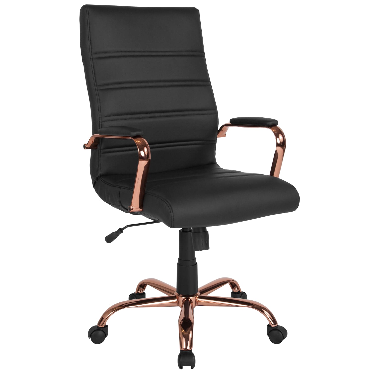 Flash Furniture LeatherSoft Faux Leather HighBack Office Chair BlackPink PopularChairscom Flash Furniture LeatherSoft Faux Leather High Back Office Chair BlackPink PopularChairscom